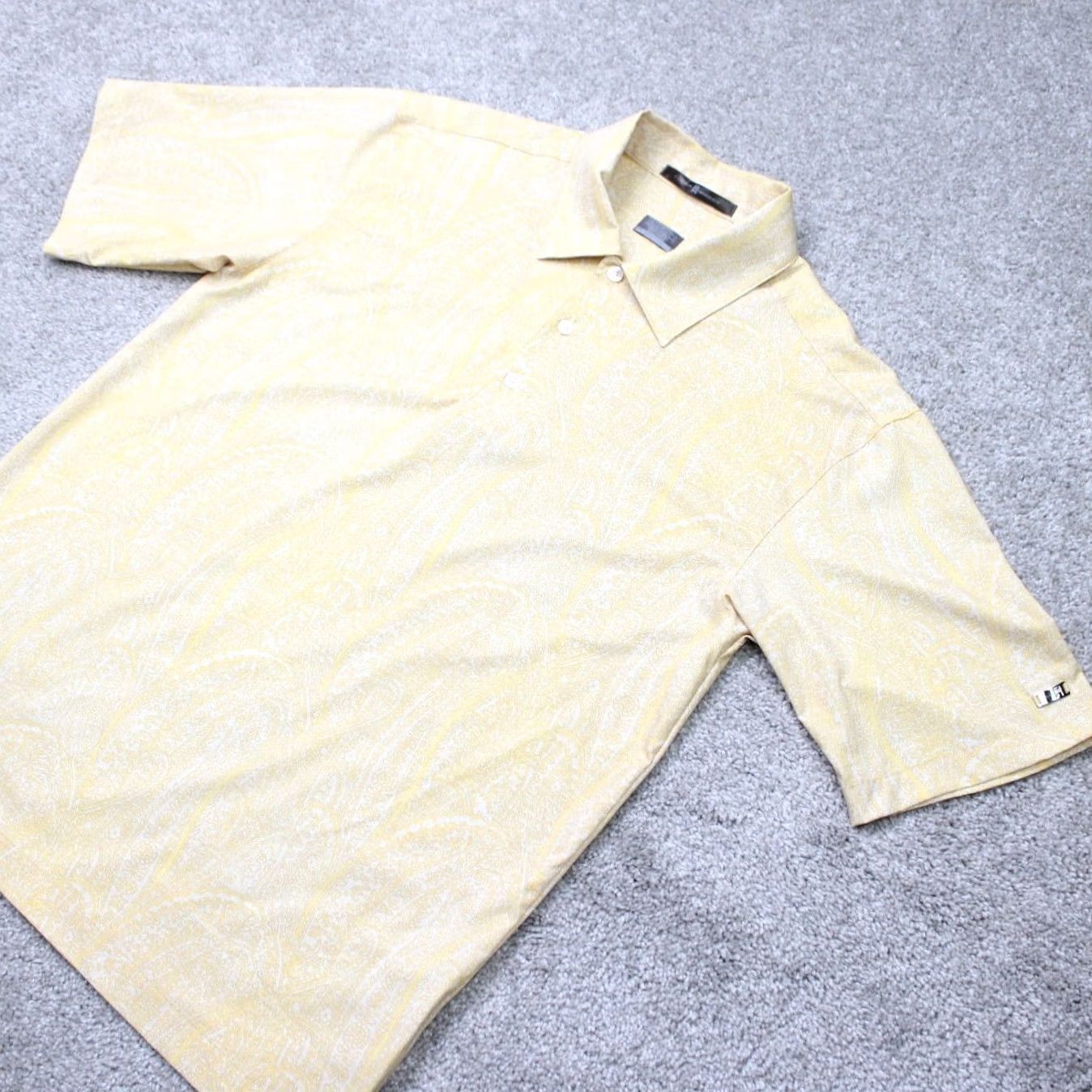 Nike Nike Tiger Woods Polo Shirt Mens Small Yellow Floral Dri-Fit Golf Short Sleeve Size US S / EU 44-46 / 1 - 3 Thumbnail
