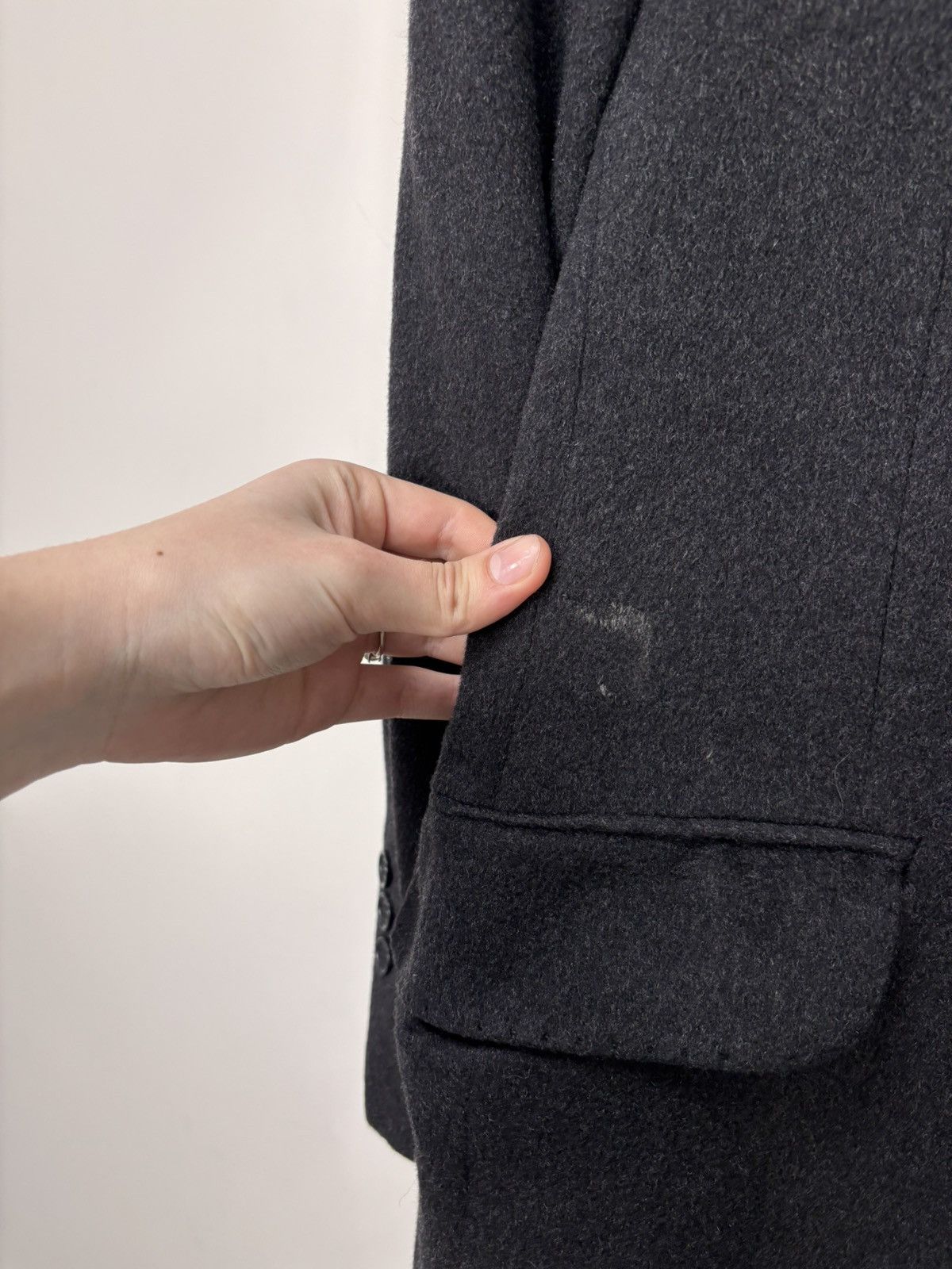 Other Duetz Men’s Charcoal Grey Tessile d’Oro Cashmere Overcoat Size US M / EU 48-50 / 2 - 8 Thumbnail