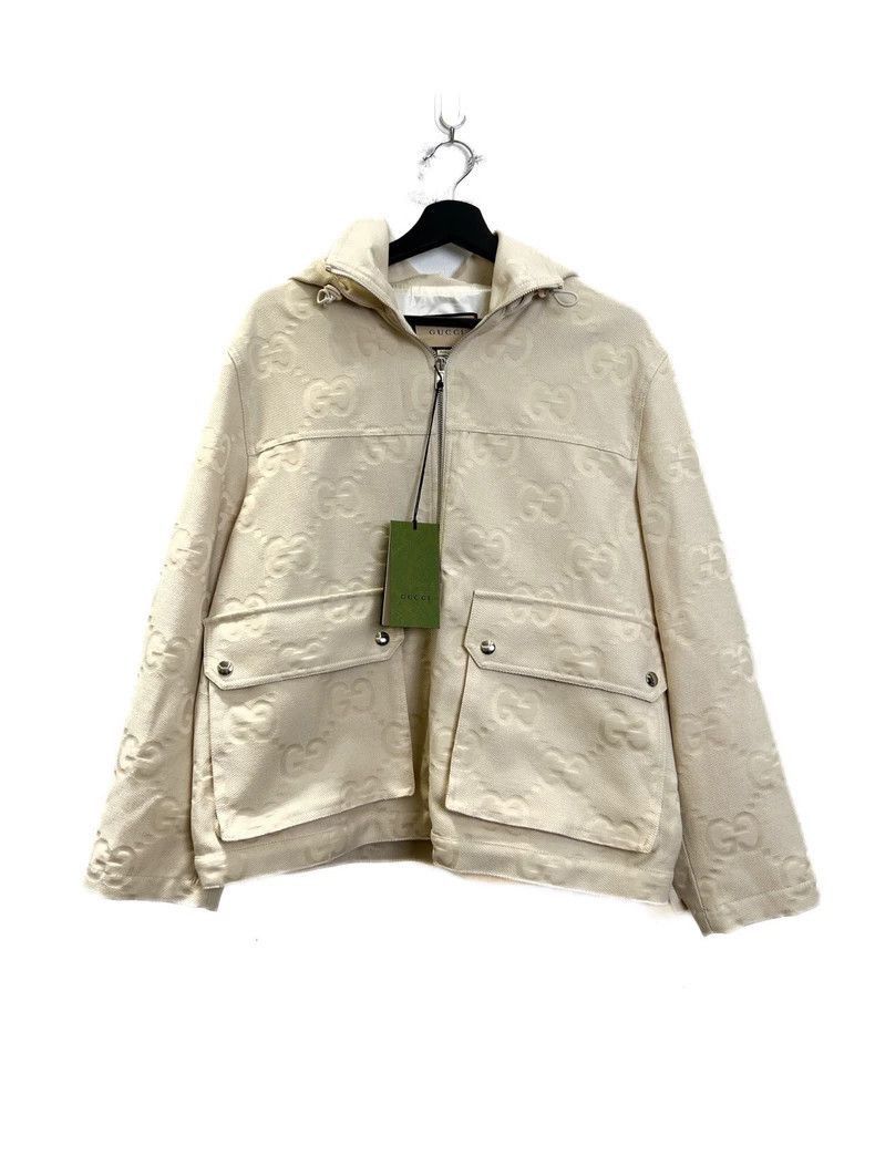 Gucci Gucci Beige Double G Zipper Jacket-2506 Size US L / EU 52-54 / 3 - 2 Thumbnail