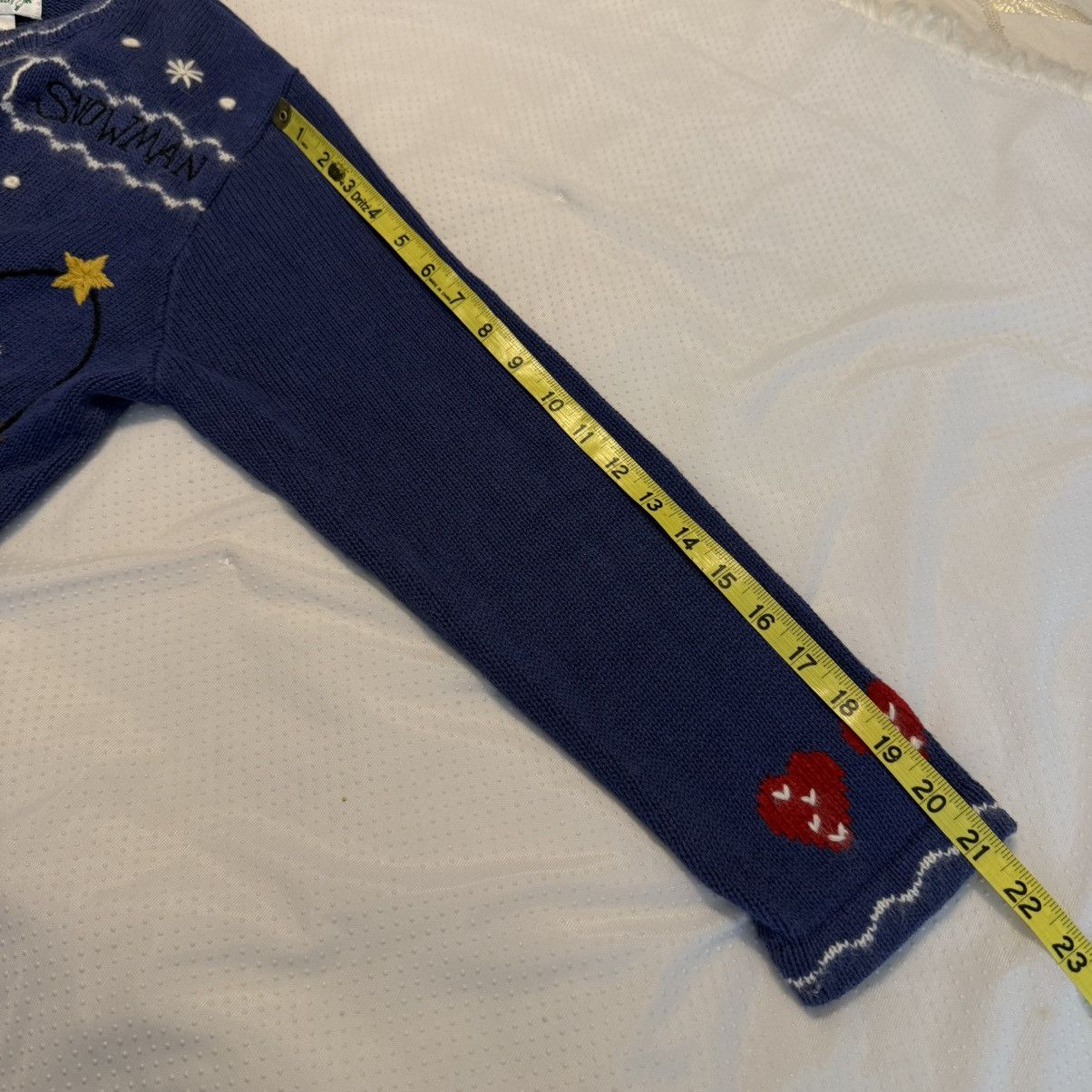 Vintage Vintage The Quacker Factory Snowman Sweater Blue Sz Medium Size M / US 6-8 / IT 42-44 - 13 Thumbnail