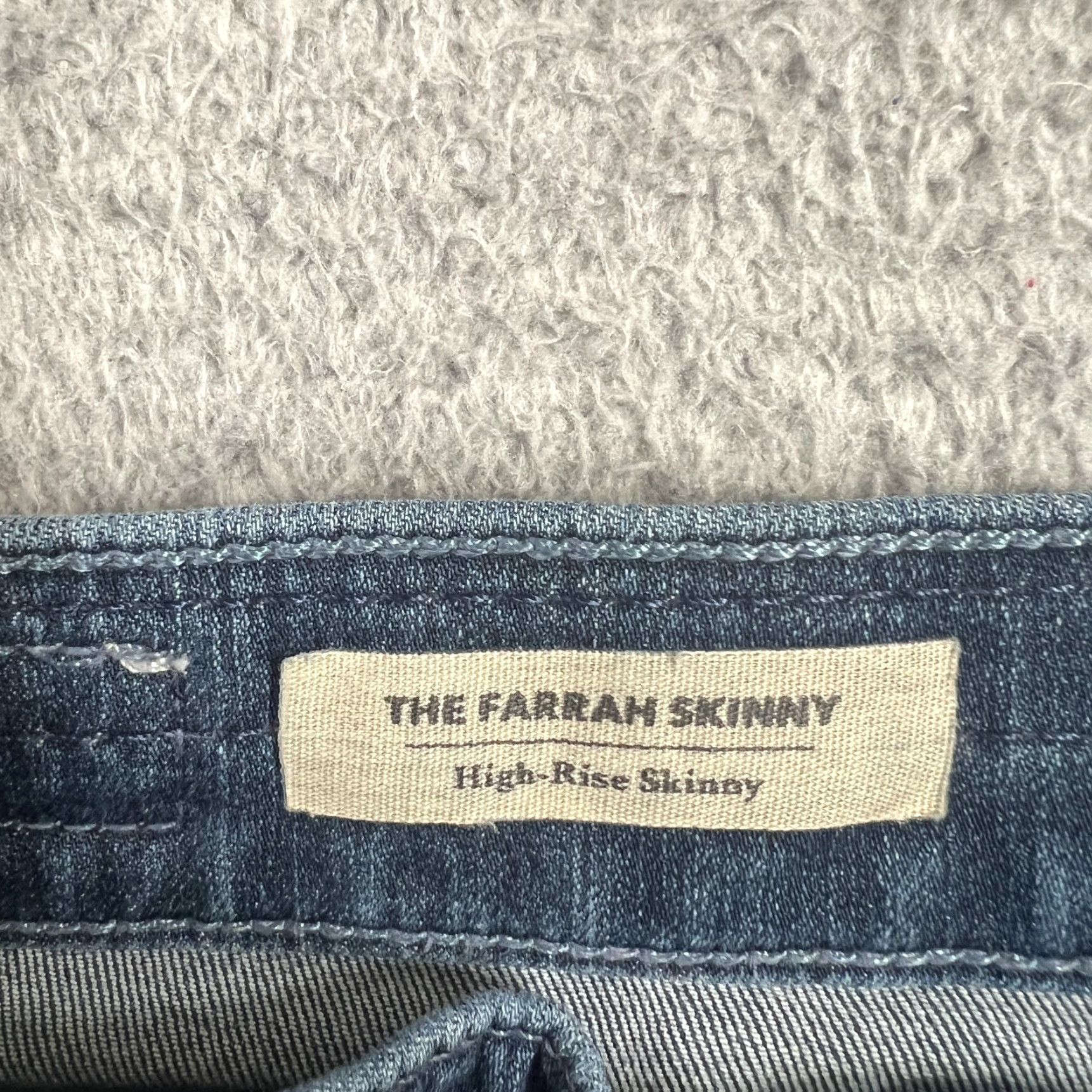 Vintage AG Adriano Goldschmied Jeans Womens 29 Regular High Rise Skinny 5-Pocket Blue Denim Size 29" - 5 Thumbnail