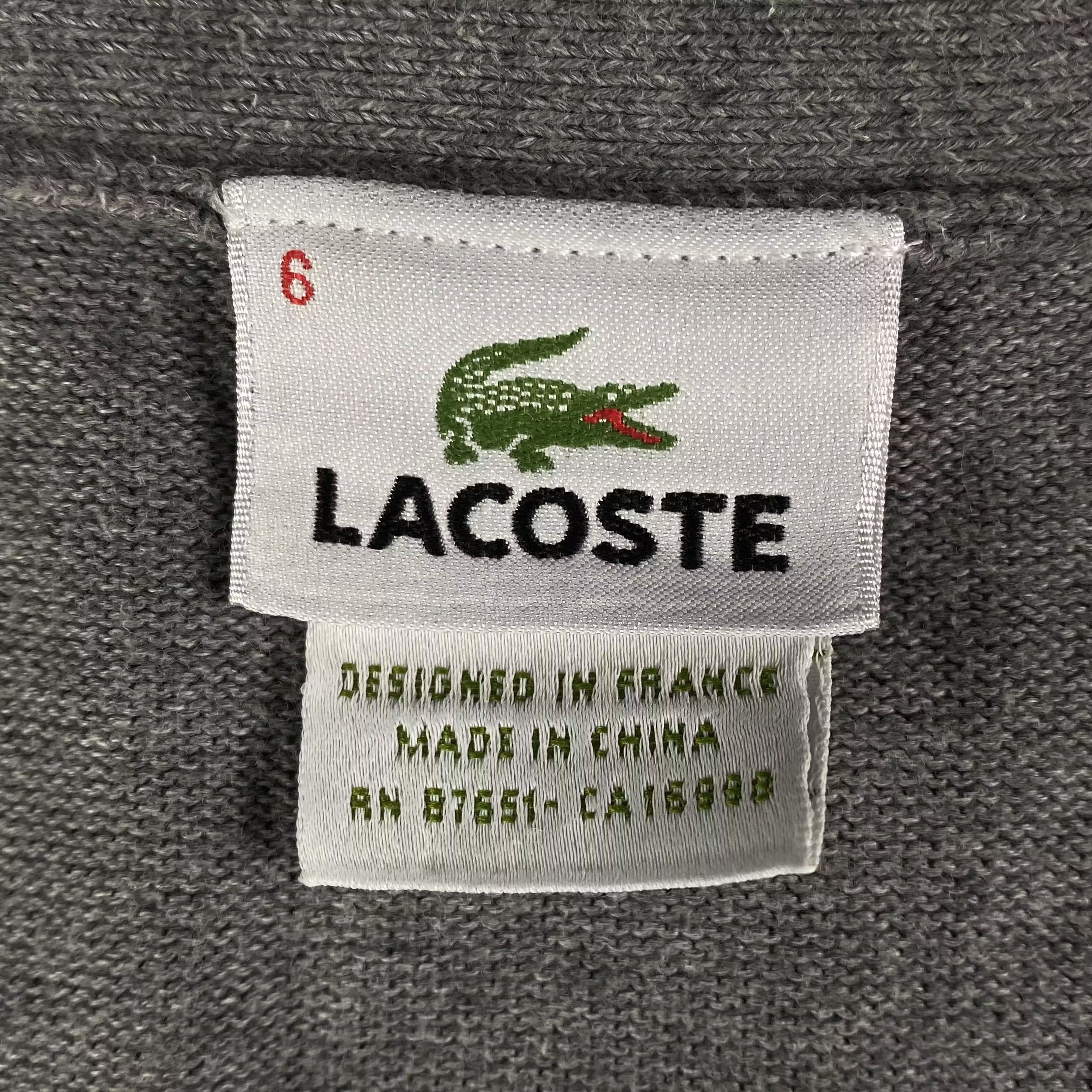 Lacoste × Vintage Mens Cardigan Lacoste Vintage Size XL Size US XL / EU 56 / 4 - 5 Thumbnail