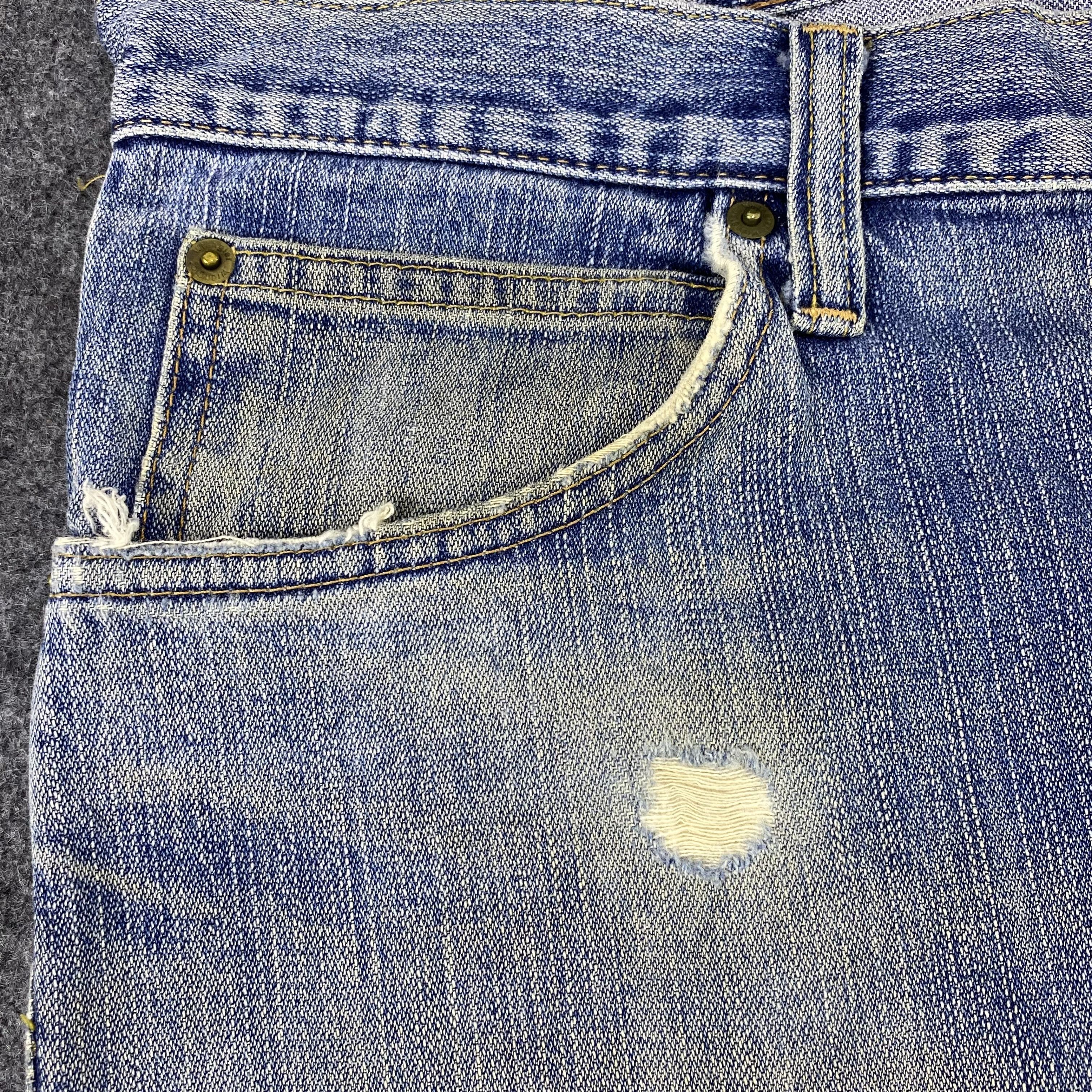 Vintage × Wrangler Vintage Wrangler Distress Blube Wash Jeans - J1149 Size US 35 - 8 Thumbnail