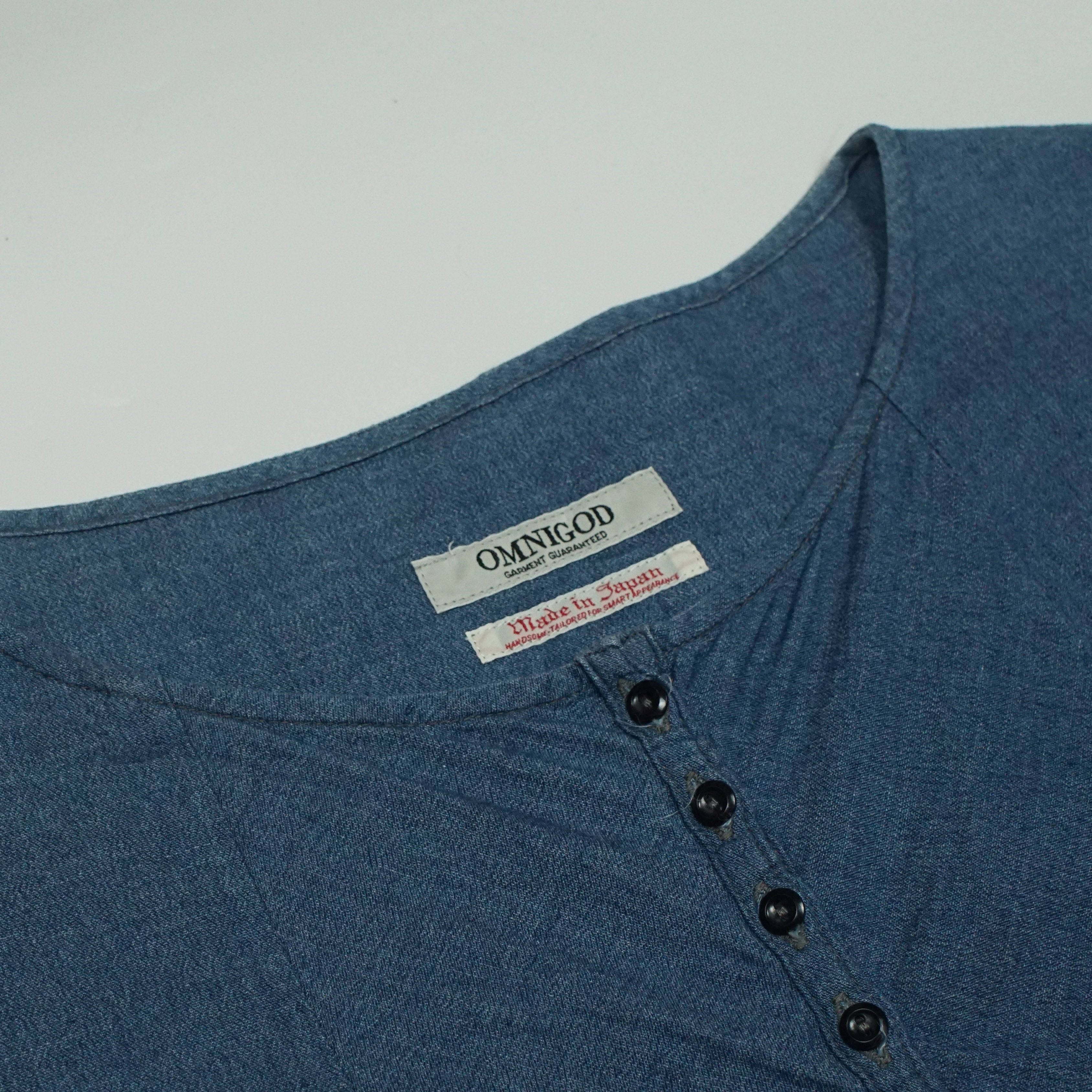 OMNIGOD *NoTariff Omnigod Japan Wide Denim Top Size ONE SIZE - 4 Thumbnail