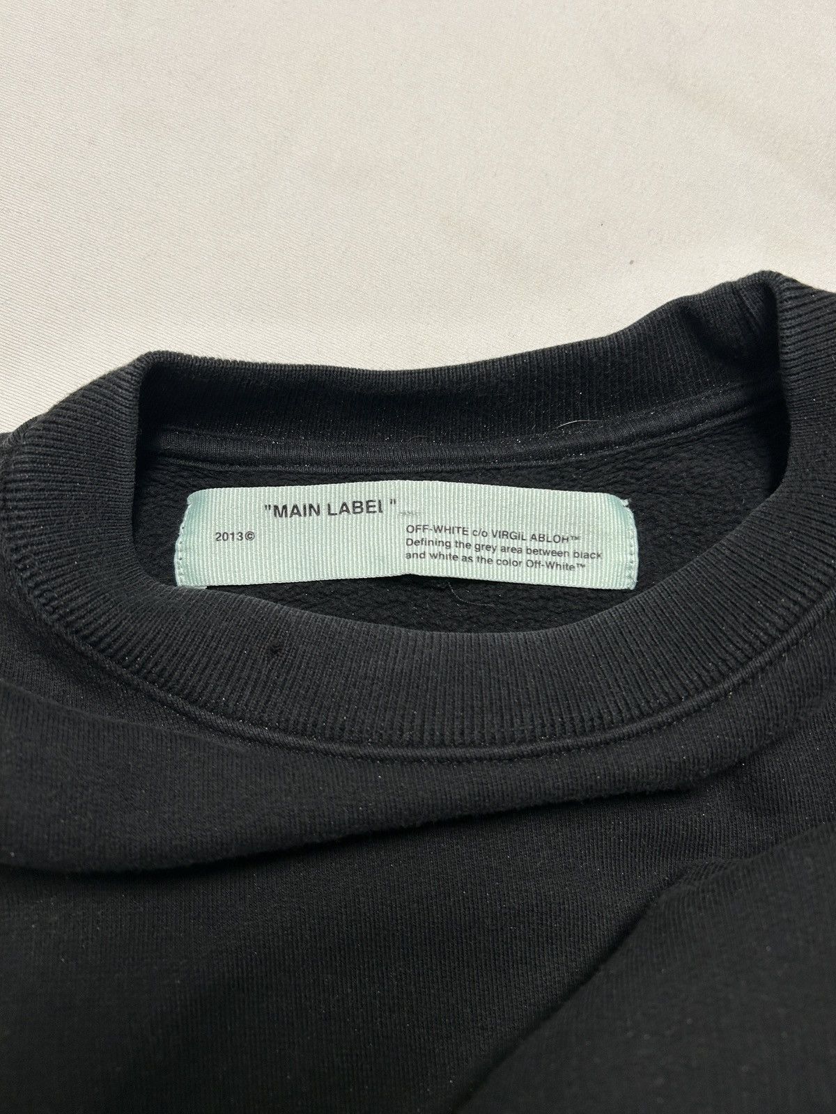 Off-White FW2018 Kidmograph Spray Logo Crewneck Sweatshirt Size US M / EU 48-50 / 2 - 7 Thumbnail