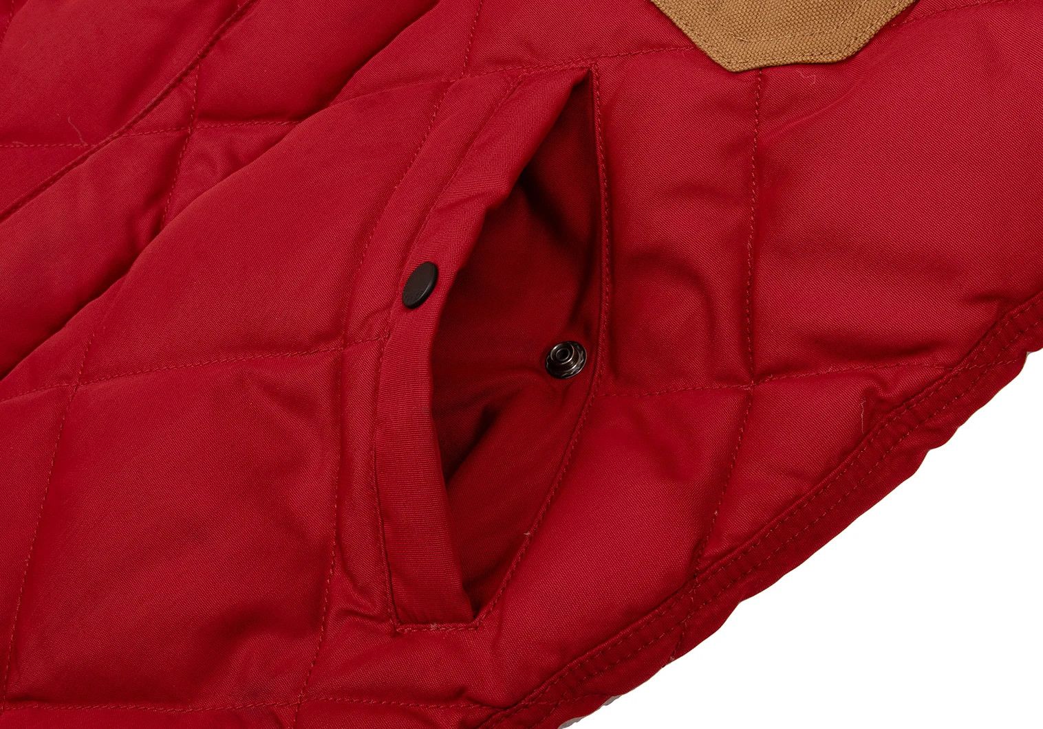 Junya Watanabe Quilted Down Hooded Jacket in Red, Size XS Size US XS / EU 42 / 0 - 11 Thumbnail