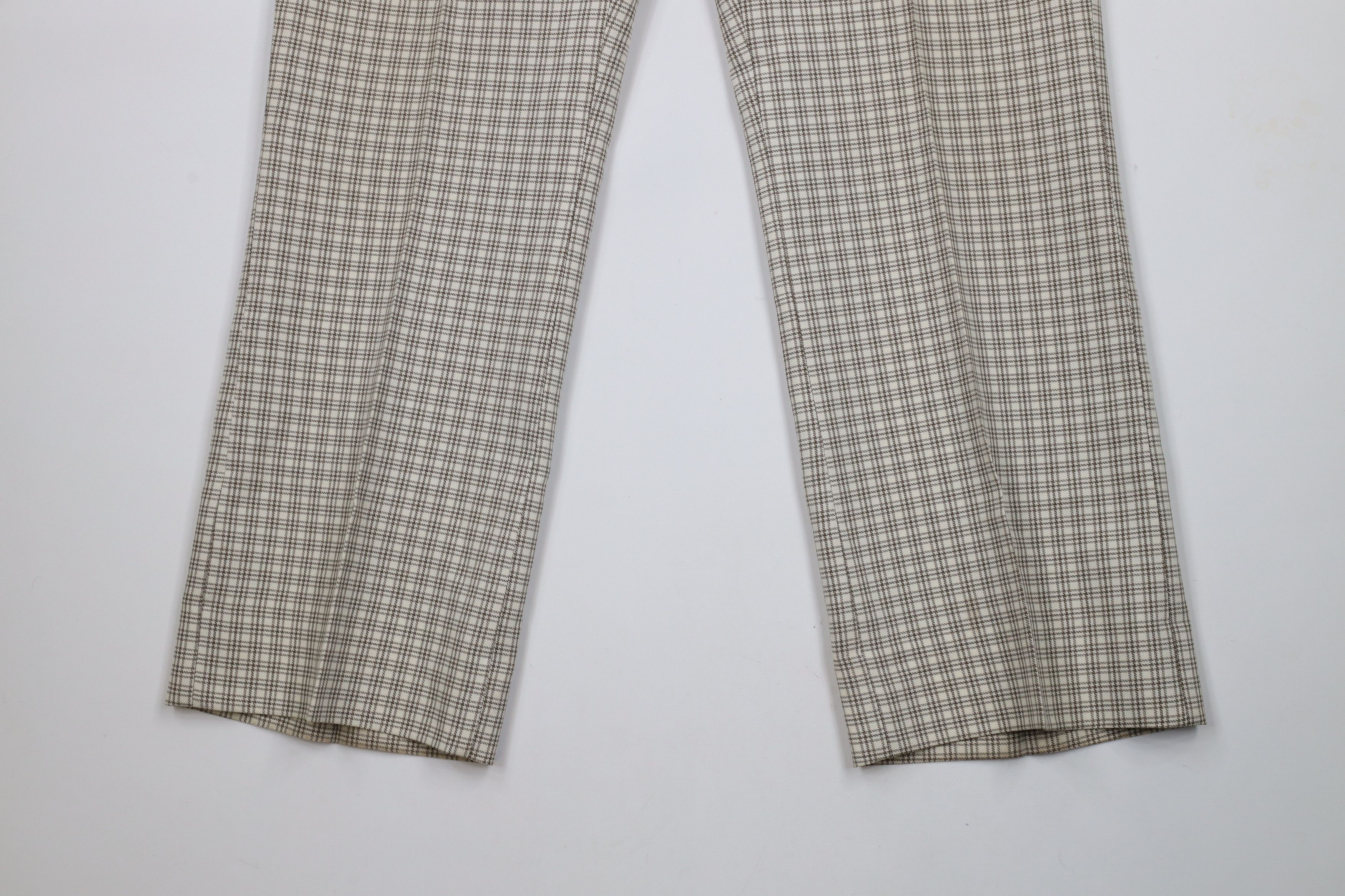 Vintage Vintage 70s Streetwear Bell Bottoms Chino Pants Plaid USA Size US 34 / EU 50 - 4 Thumbnail
