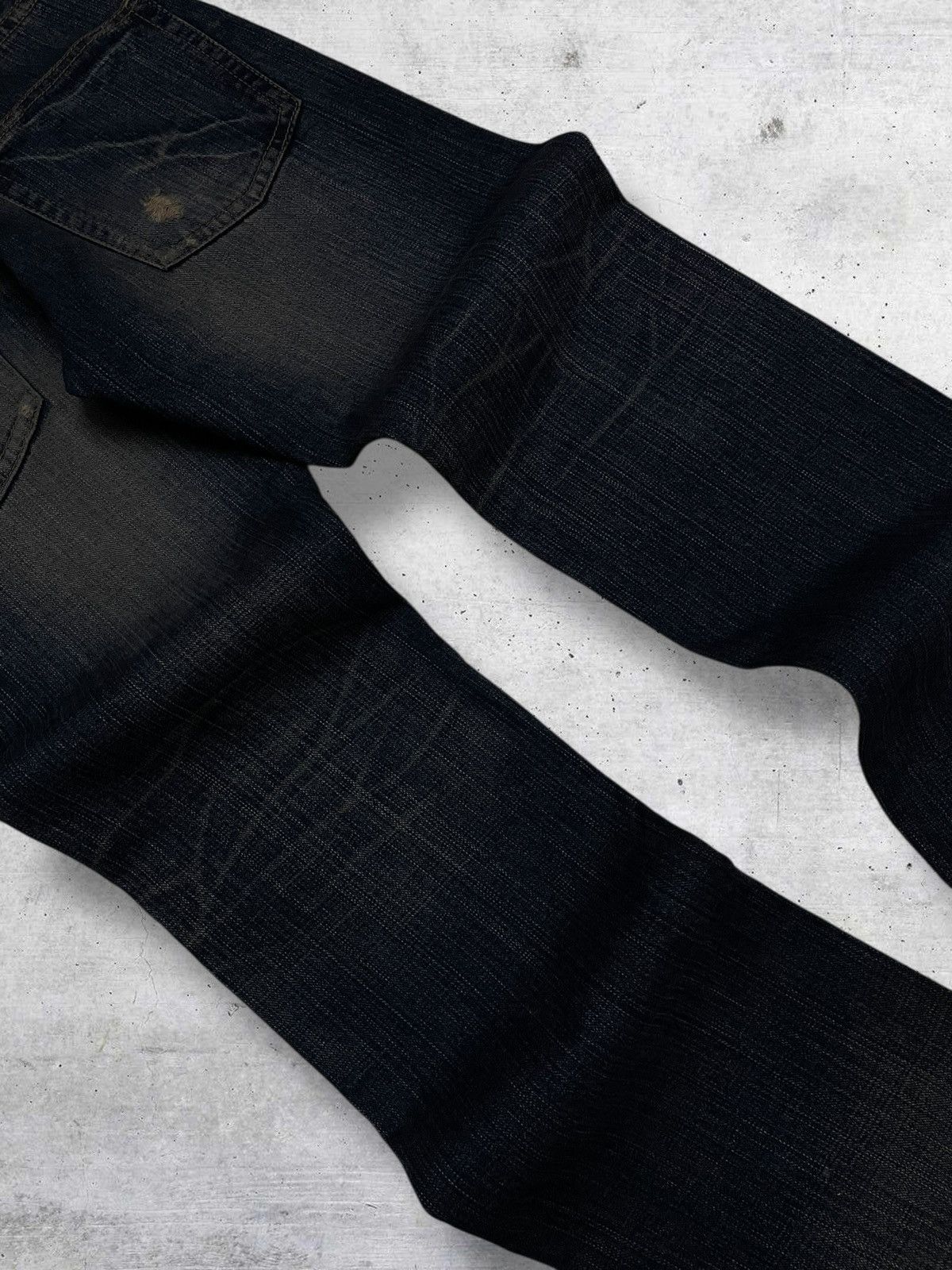 Hysteric Glamour VINTAGE BACK NUMBER JAPAN 90S WHISKERING MUDWASH STYLE DENIM Size US 28 / EU 44 - 14 Thumbnail