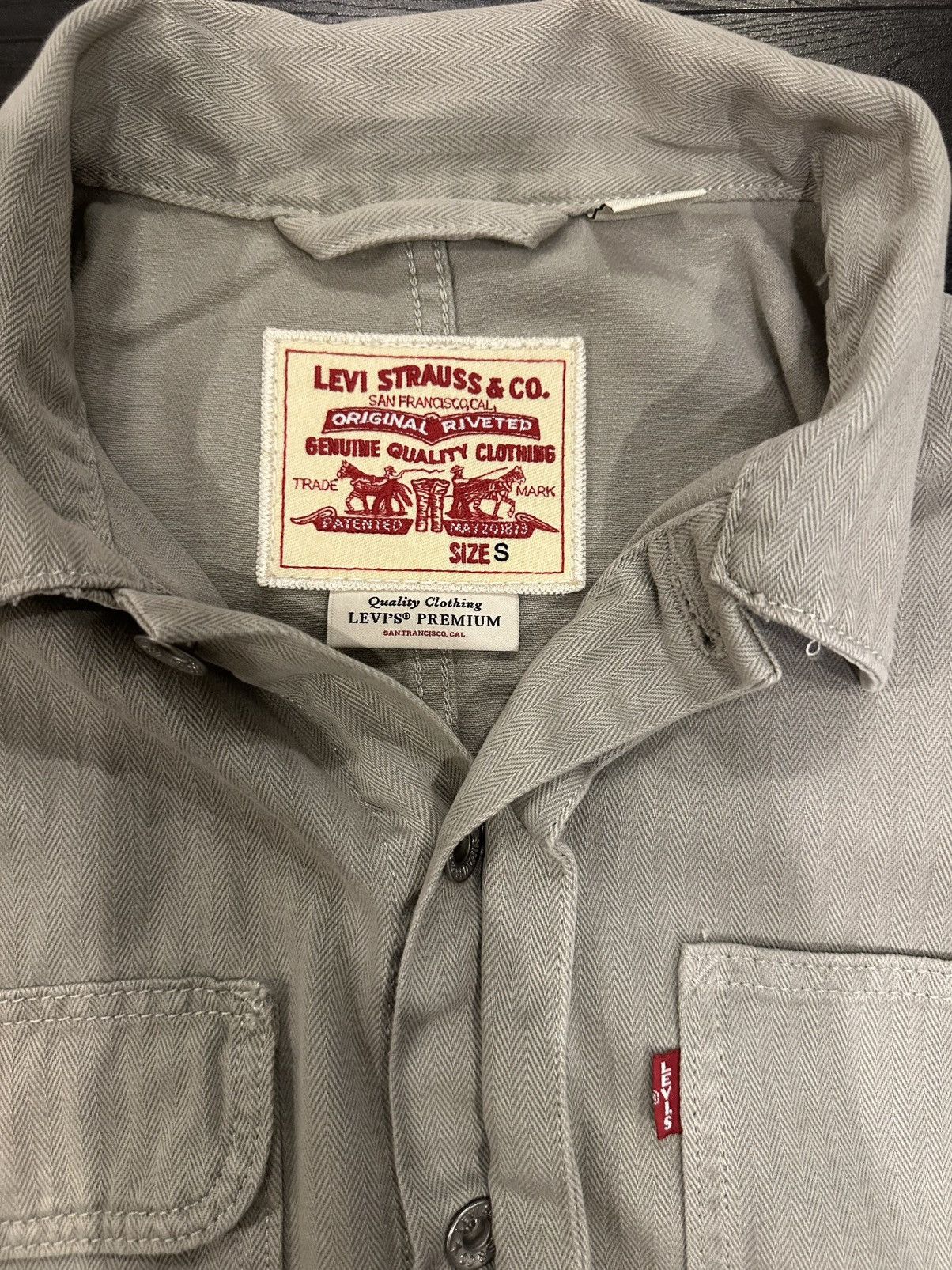 Levi's LEVI’S Premium Vintage Trucker Jacket sage green/gray Size S / US 4 / IT 40 - 2 Thumbnail