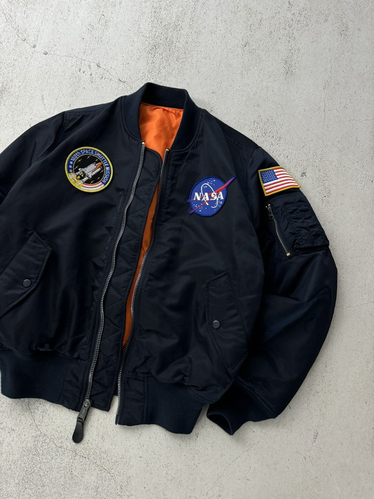 Alpha Industries Space Nasa MA Flyers Bomber Jacket