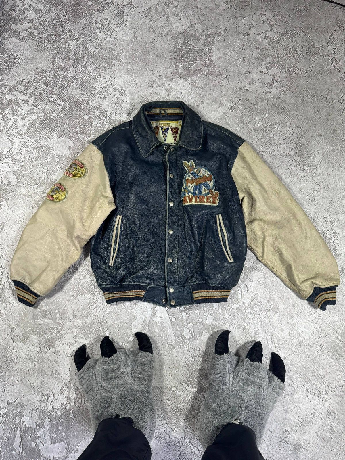 Avirex Vintage AVIREX LEAther Jacket Indian Oorang size M USA Size US M / EU 48-50 / 2 - 3 Thumbnail