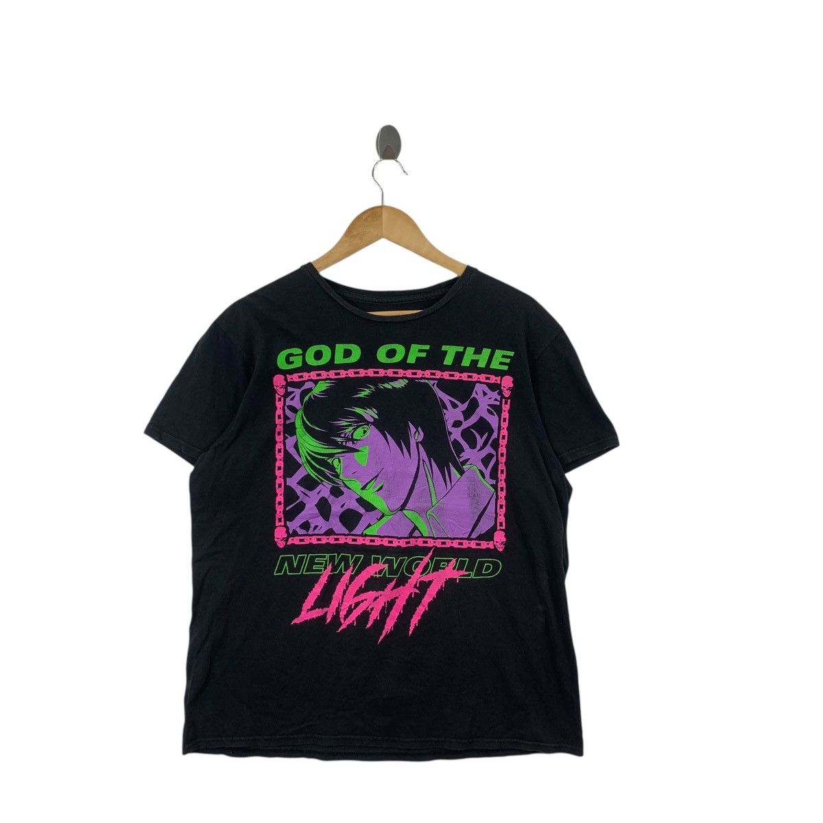 Anime ANIME DEATH NOTE Light Yagami God Of The New World Tee Shirt Size US L / EU 52-54 / 3 - 4 Thumbnail