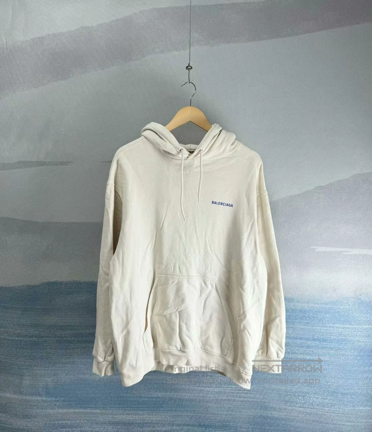 Balenciaga balenciaga logo hoodie in off-white color. Size US M / EU 48-50 / 2 - 1 Thumbnail