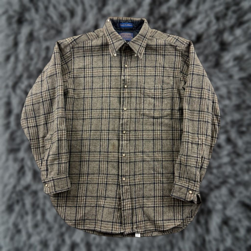 Pendleton VINTAGE Pendleton Shirt Mens Medium Brown Country Traditionals Wool Button Up Size US M / EU 48-50 / 2 - 1 Thumbnail