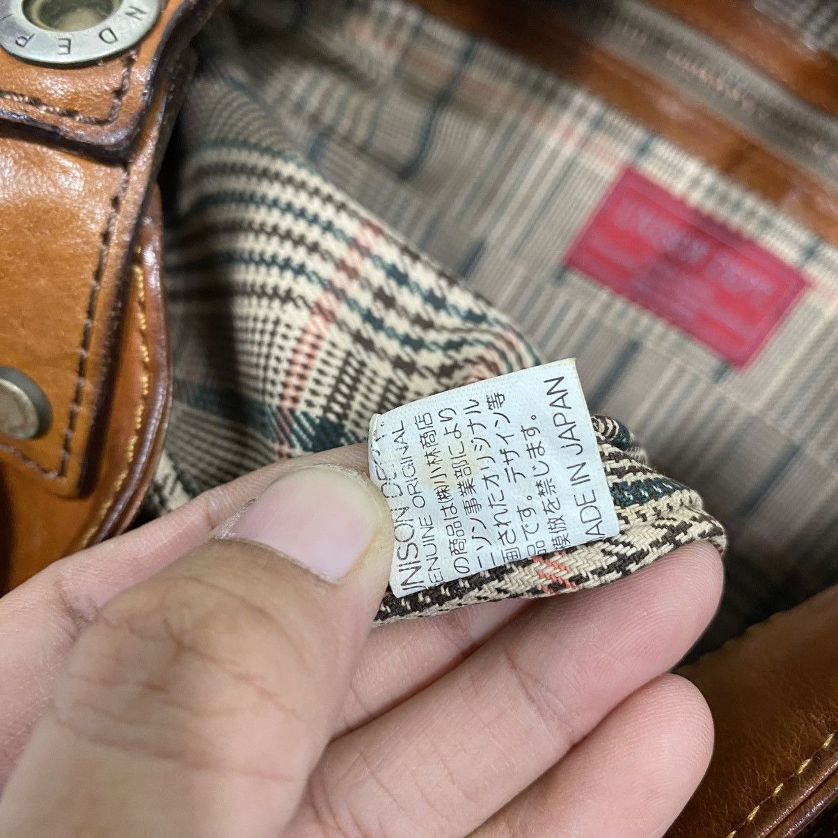 Japanese Brand 📌Vintage Leather Bag Genuine Unison Dept. Size ONE SIZE - 22 Thumbnail