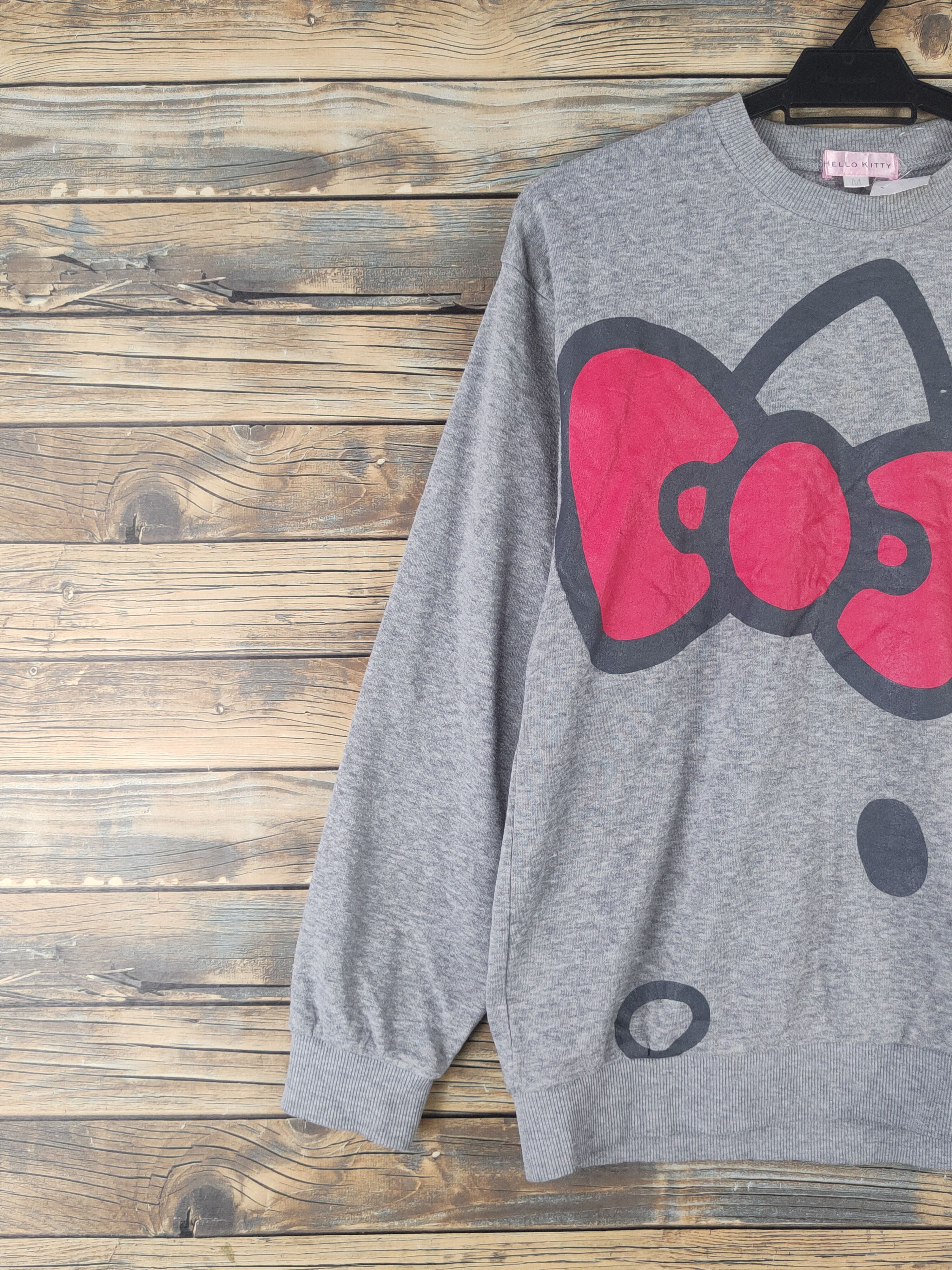 Japanese Brand × Vintage DL Hello Kitty vintage Gray Sweatshirts #821 Size M / US 6-8 / IT 42-44 - 3 Thumbnail