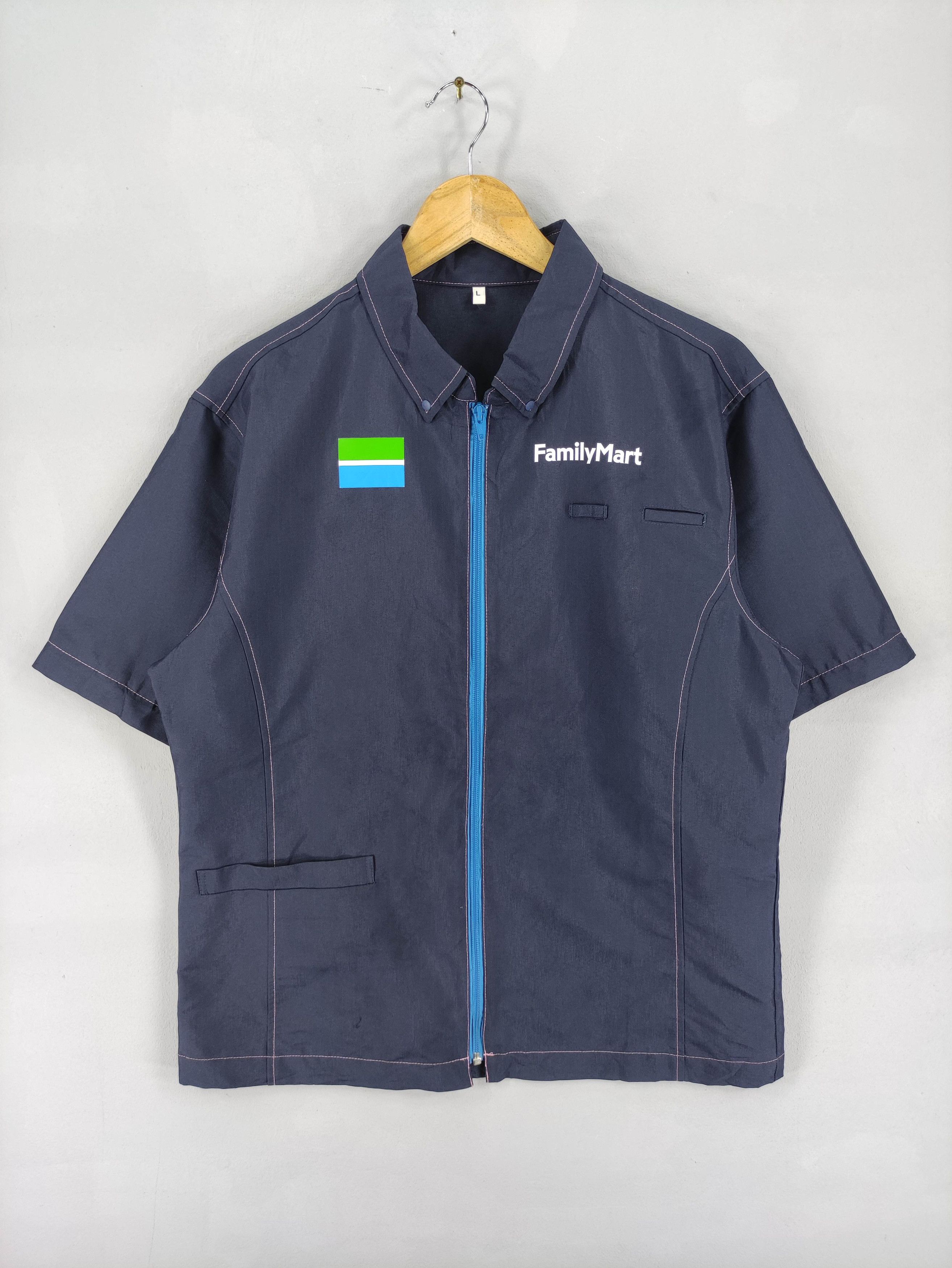 Japanese Brand Family Mart Work Wear Jacket Zipper Size US L / EU 52-54 / 3 - 2 Thumbnail