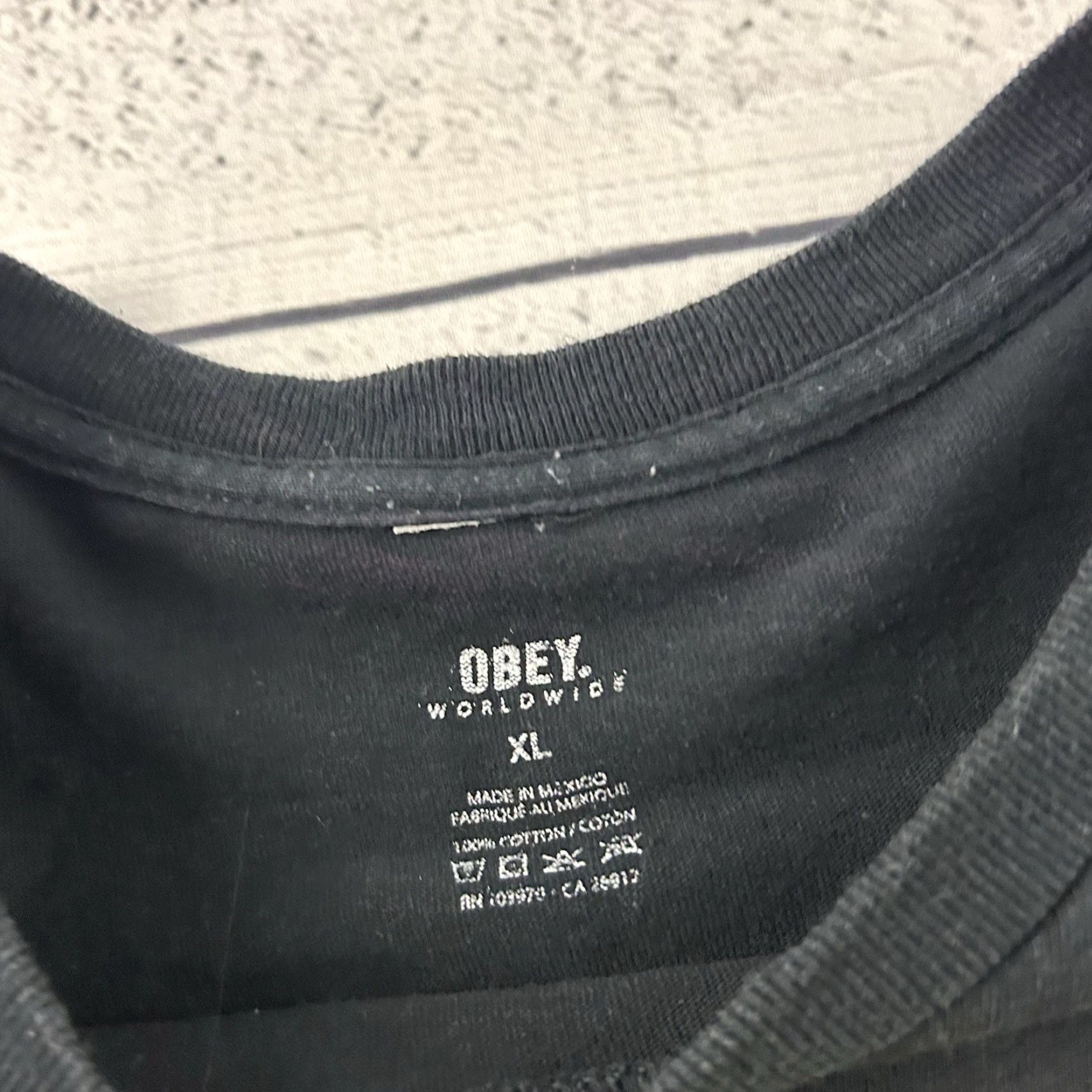 Obey Obey Sun Short Sleeve T Shirt Men's XL Black Size US XL / EU 56 / 4 - 2 Thumbnail