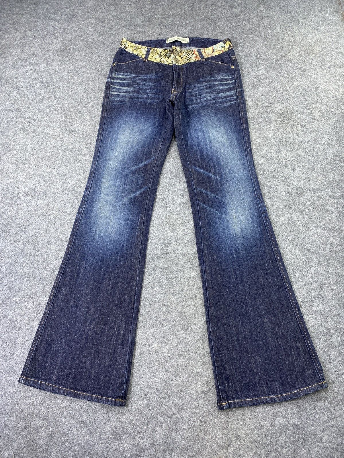 Japanese Brand × Jean Magic Square Bootcut Blue Wash Jeans - J1090 Size 28" / US 6 / IT 42 - 2 Thumbnail