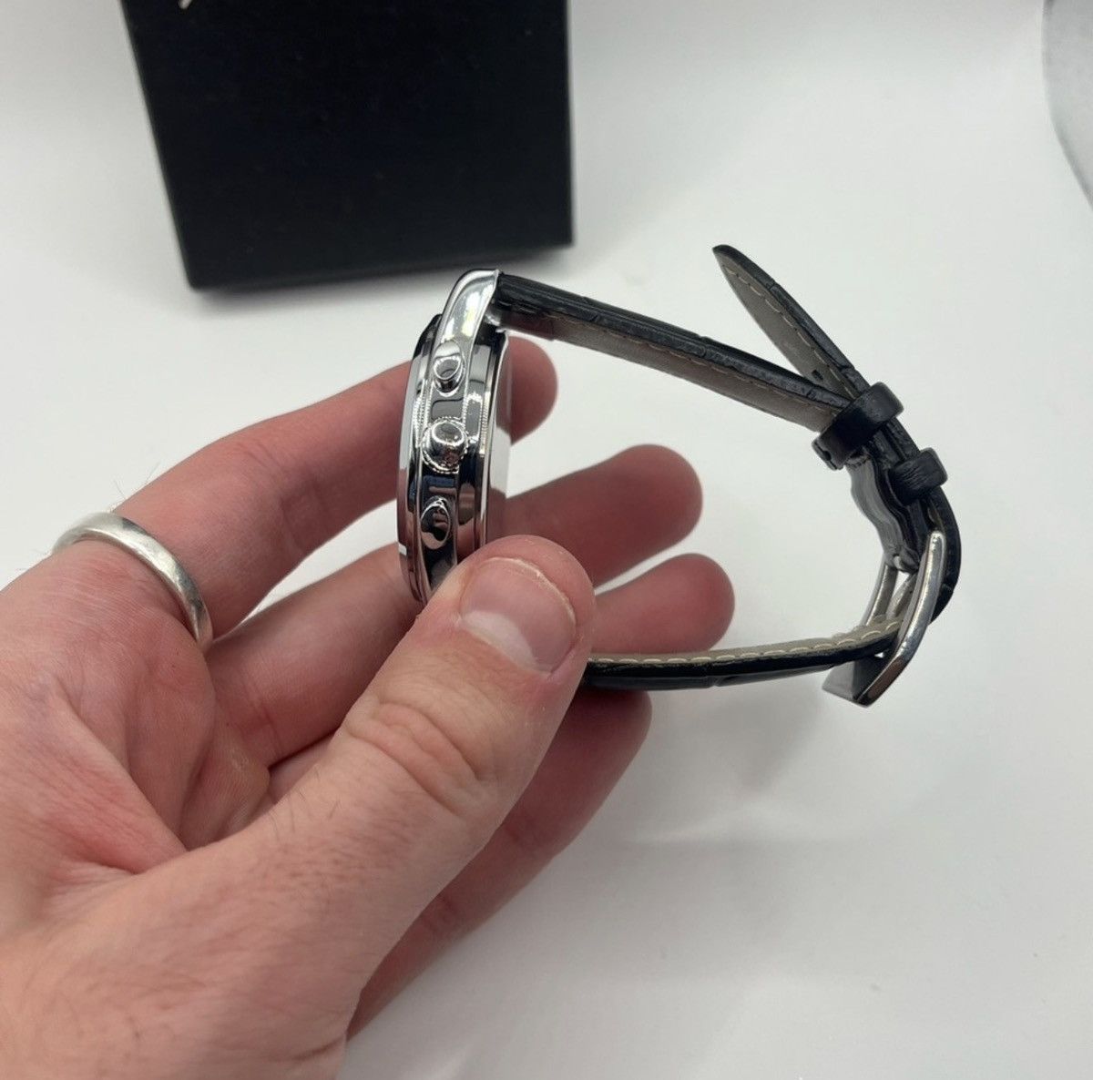 Other Poedagar Black Leather Watch Size ONE SIZE - 3 Thumbnail