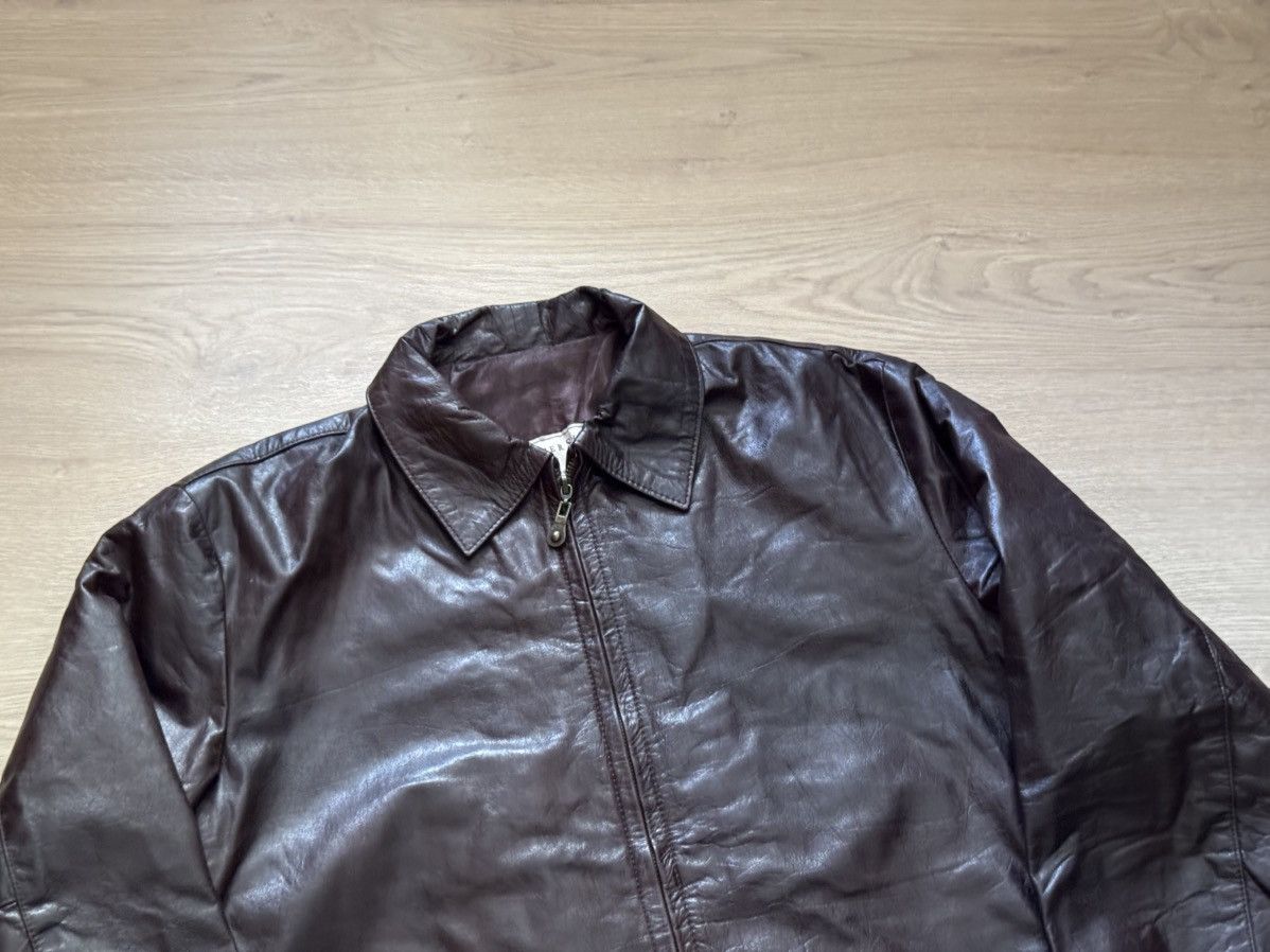 Genuine Leather Vintage Genuine Leather Argentina Brown Moto Racing Jacket Size US L / EU 52-54 / 3 - 2 Thumbnail
