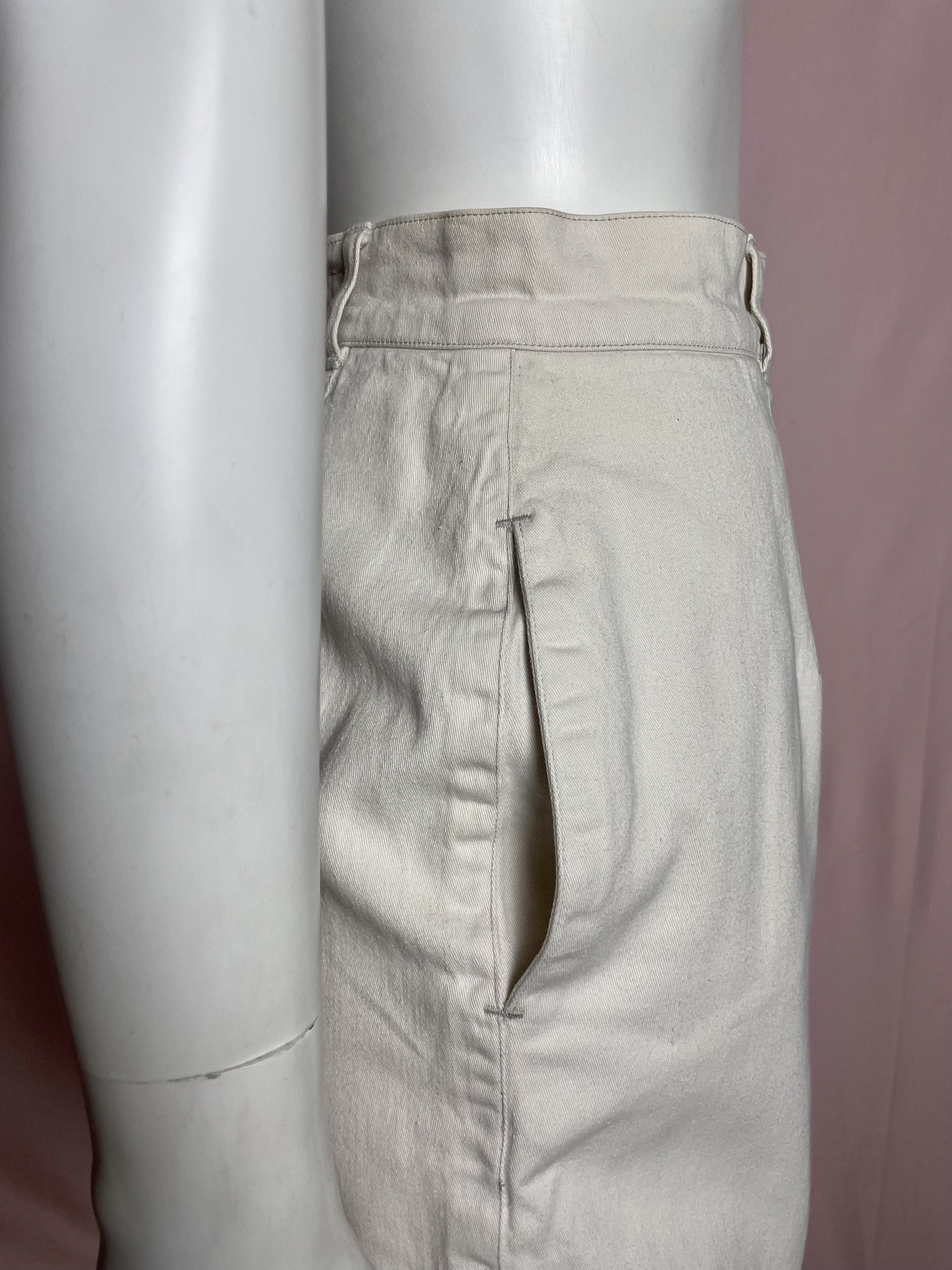 Katharine Hamnett London Katharine Hamnett London Ivory Cotton Skirt Vintage Size 28" / US 6 / IT 42 - 2 Thumbnail