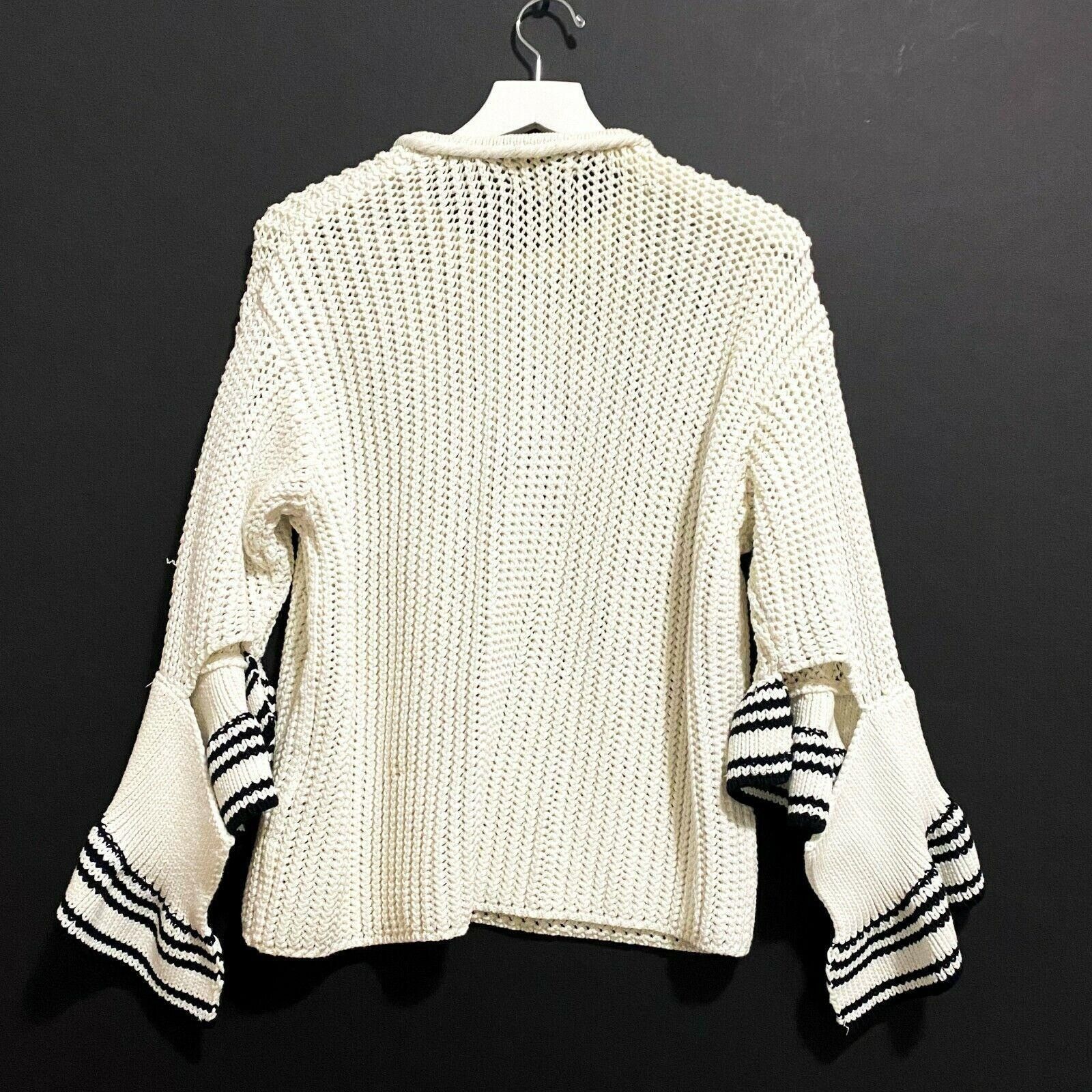 3.1 Phillip Lim 3.1 Phillip Lim Netted Cotton-Blend Sweater, Size XS, blac Size XS / US 0-2 / IT 36-38 - 2 Thumbnail