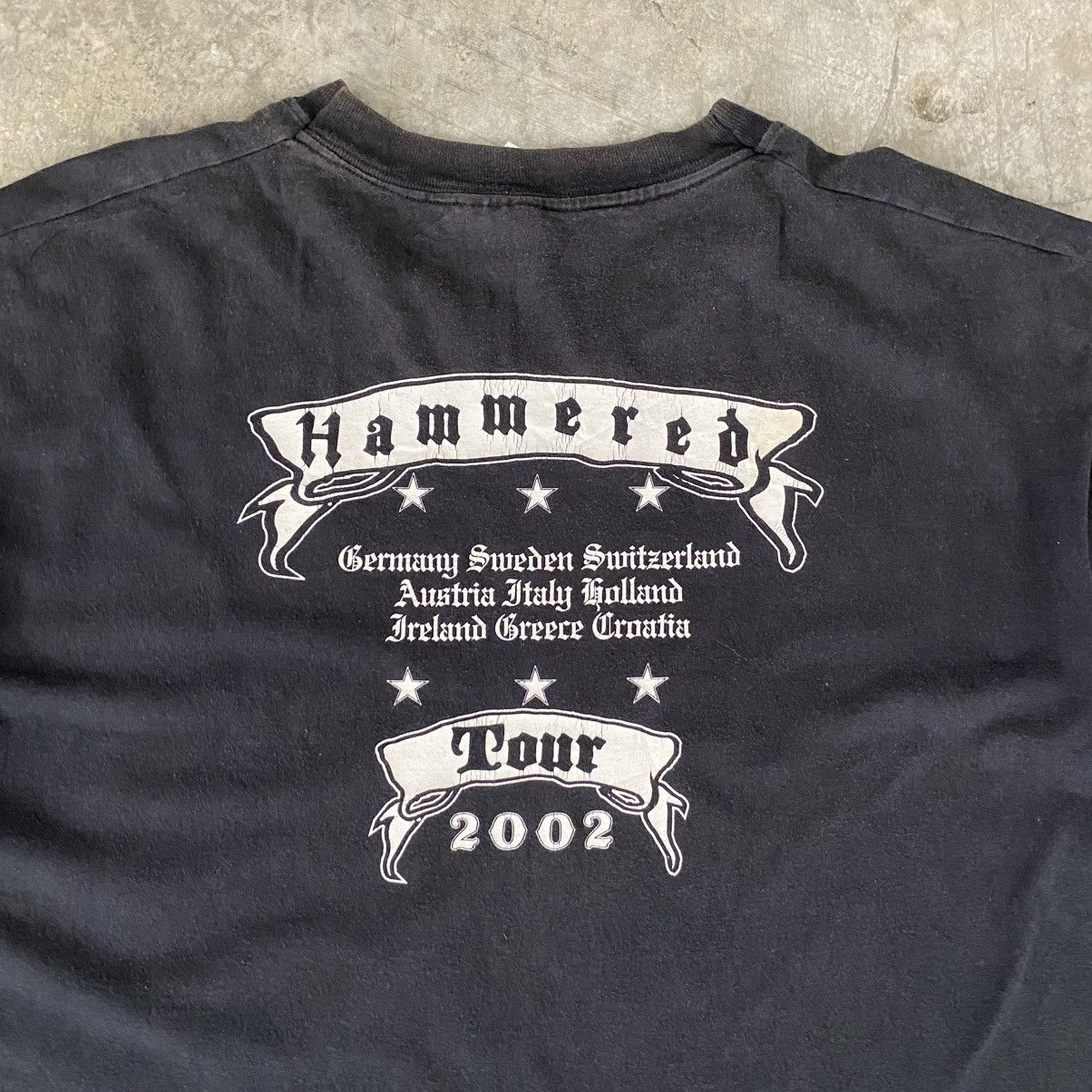 Band Tees Vintage Y2K 2002 Motorhead Hammered Tour Promo Band Tee Size US XL / EU 56 / 4 - 9 Thumbnail
