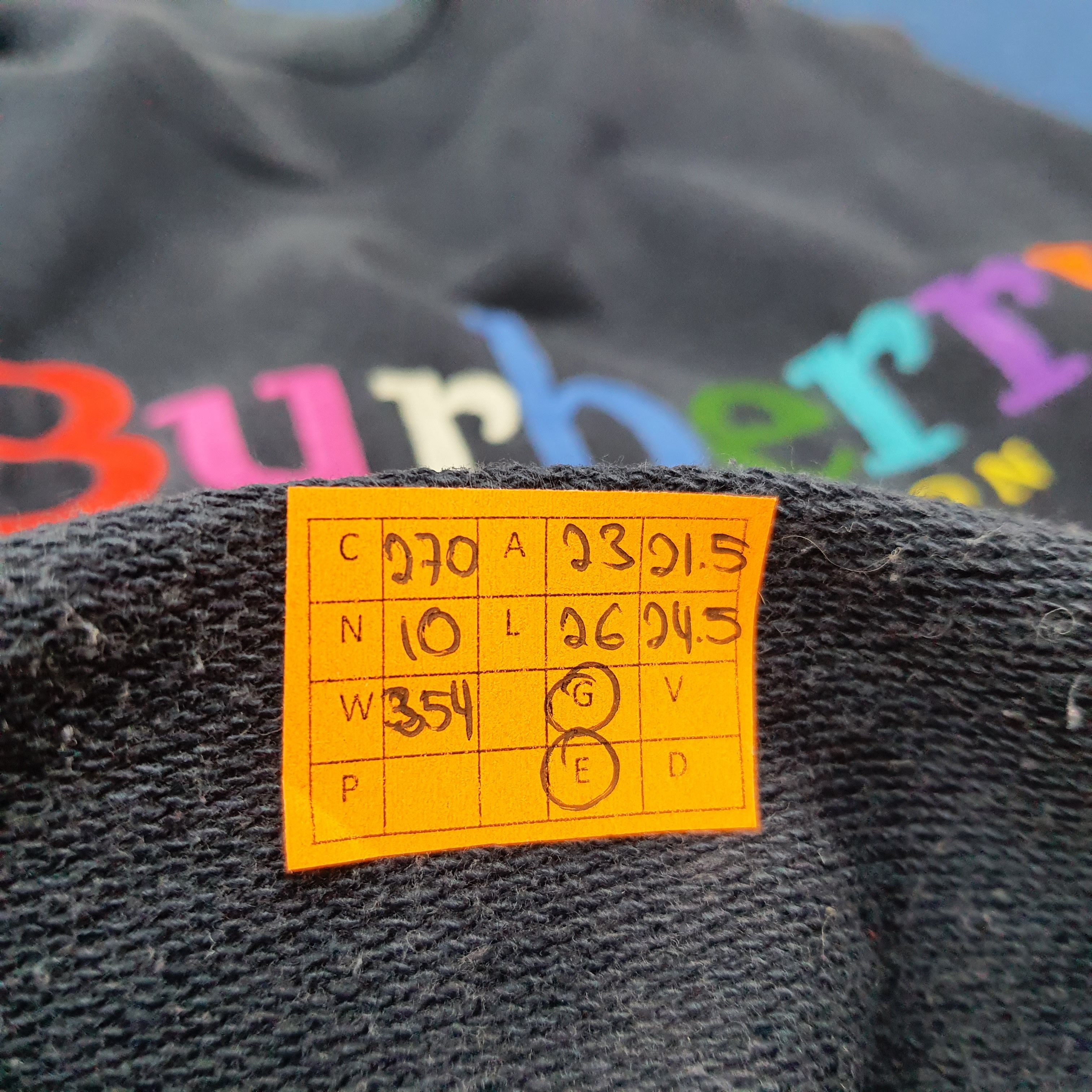 Burberry Vintage Burberrys Spell Out Embroidery Sweatshirt C270N10 Size US L / EU 52-54 / 3 - 9 Thumbnail