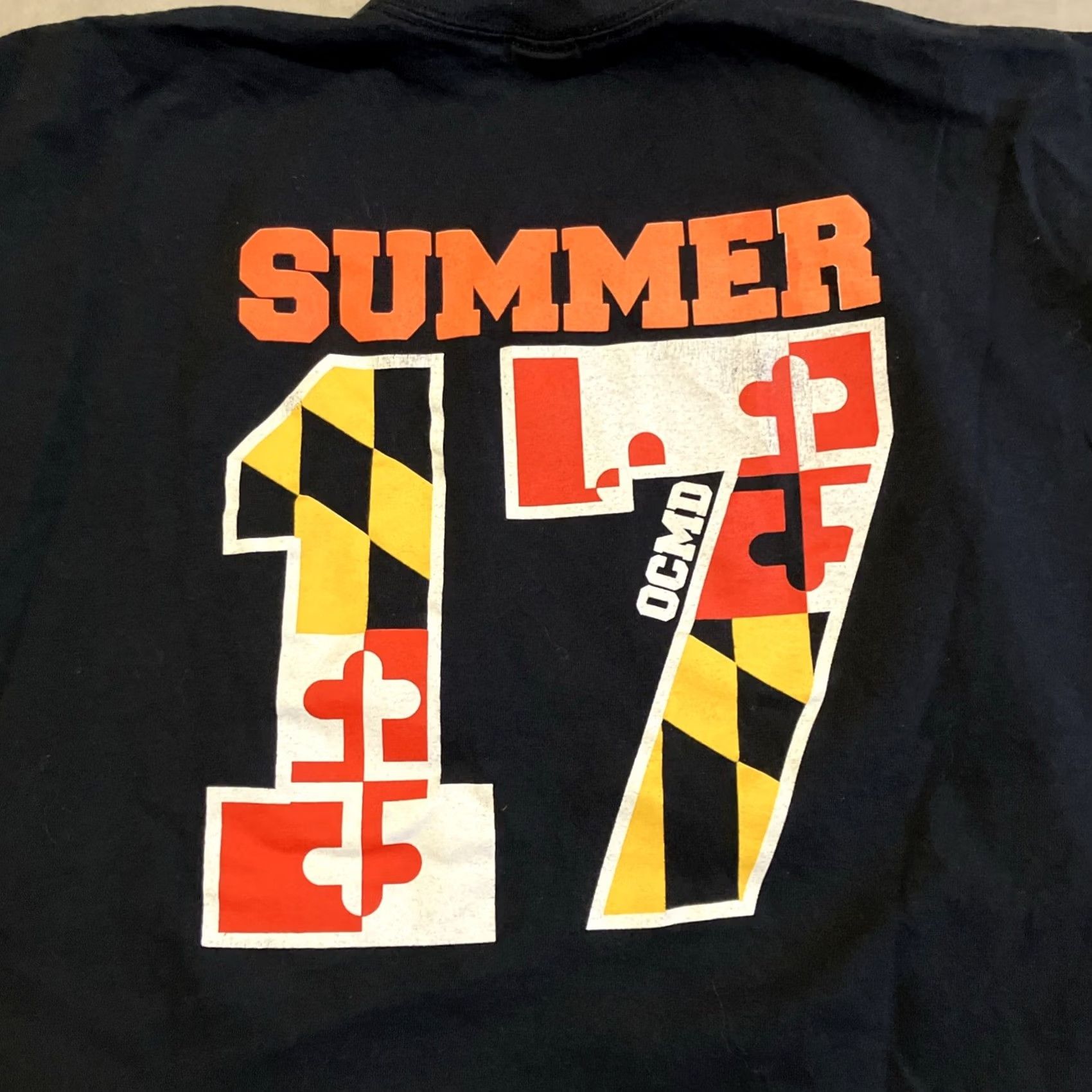 Gildan VINTAGE Hooters Ocean City MD Summer 2017 Maryland Flag T Shirt XXL Black Gildan Knit Crew Neck Short Sleeve Men Regular Size US XXL / EU 58 / 5 - 5 Thumbnail