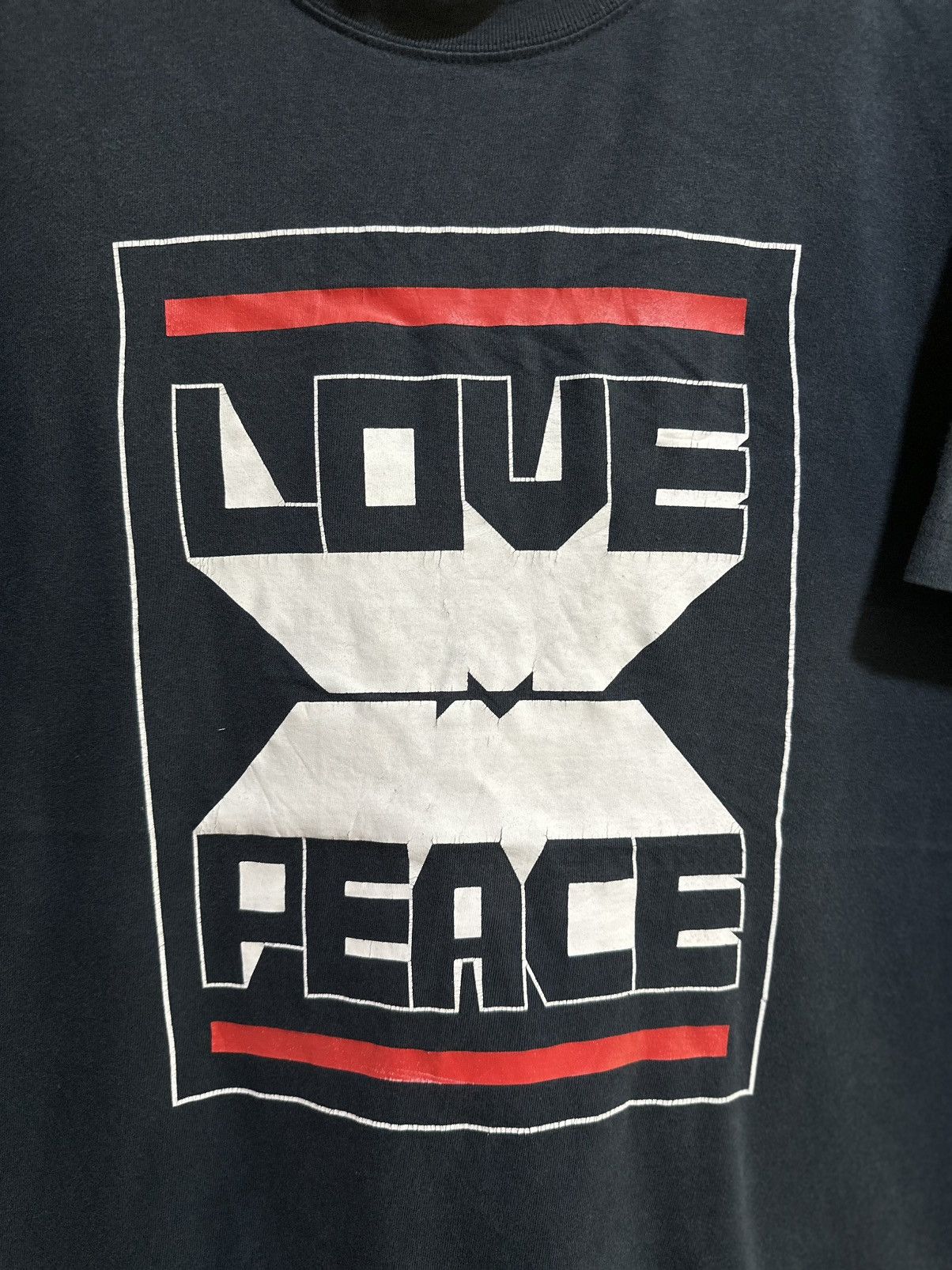 Vintage Vintage Love Peace Faded Tee Size US L / EU 52-54 / 3 - 2 Thumbnail