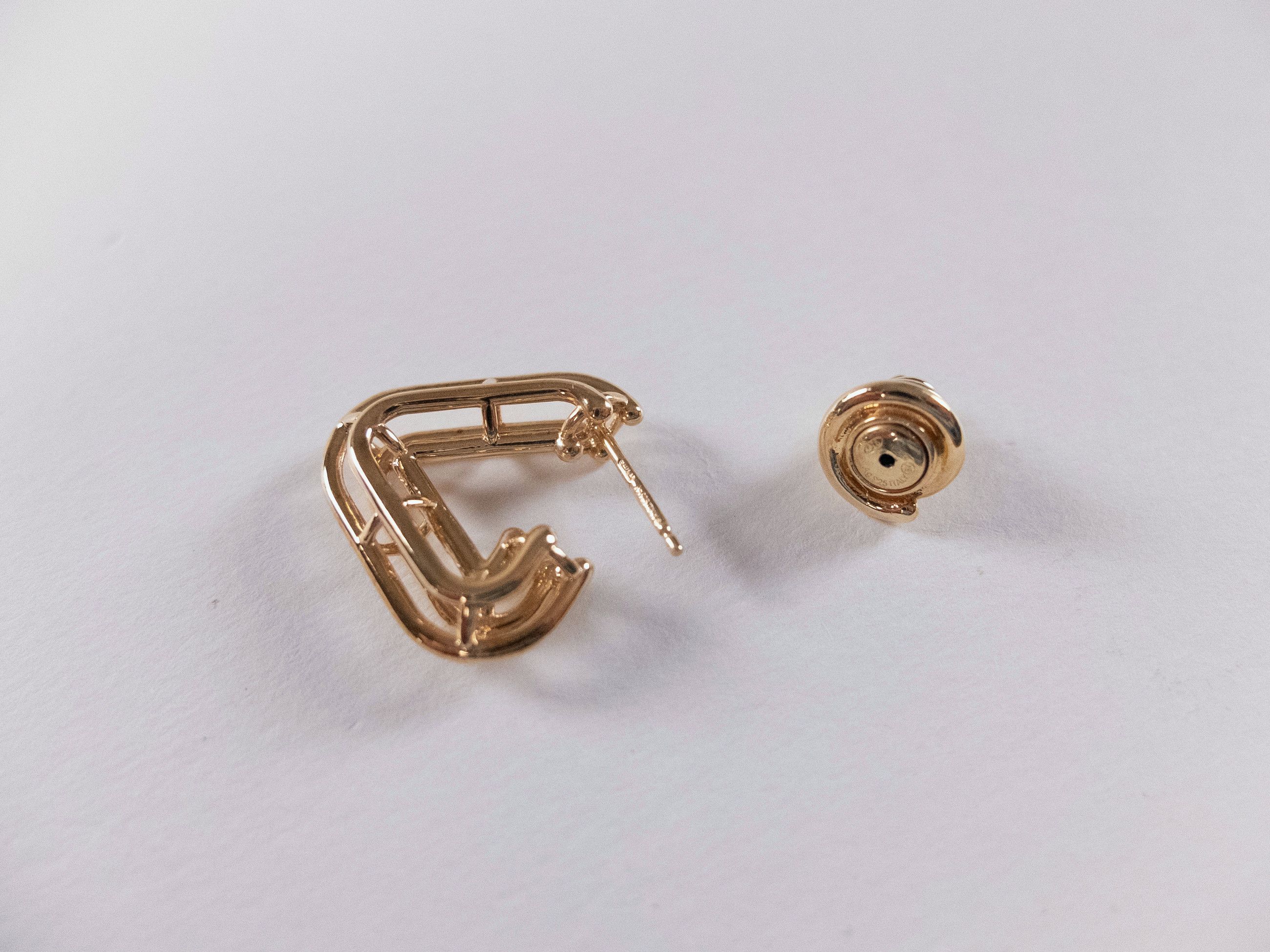 Bottega Veneta BOTTEGA VENETA Outline gold plated silver hoop earrings q Size ONE SIZE - 6 Thumbnail