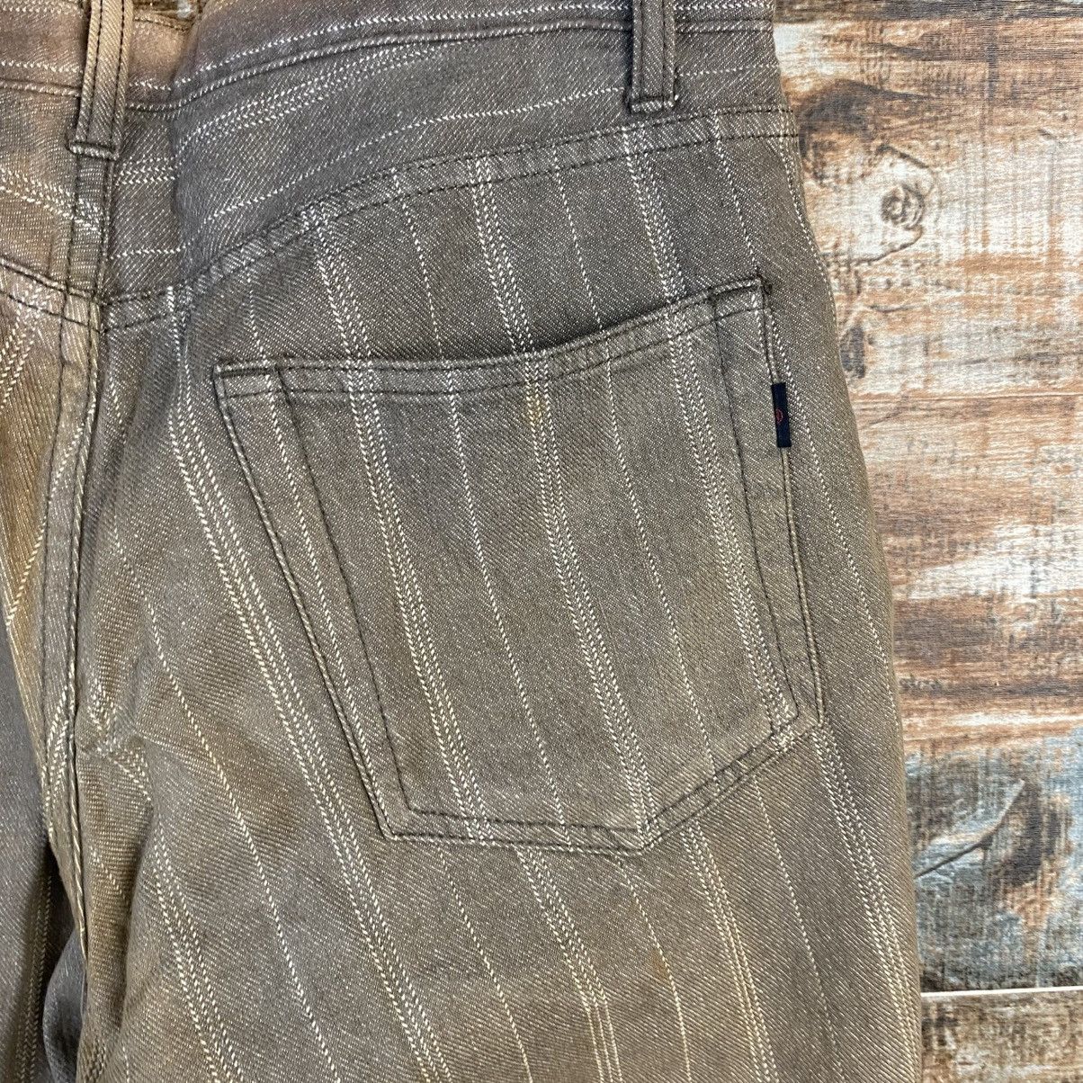 Japanese Brand DL Bee Bell Beige stripe cargo Casual Pants #C975 Size US 30 / EU 46 - 18 Thumbnail