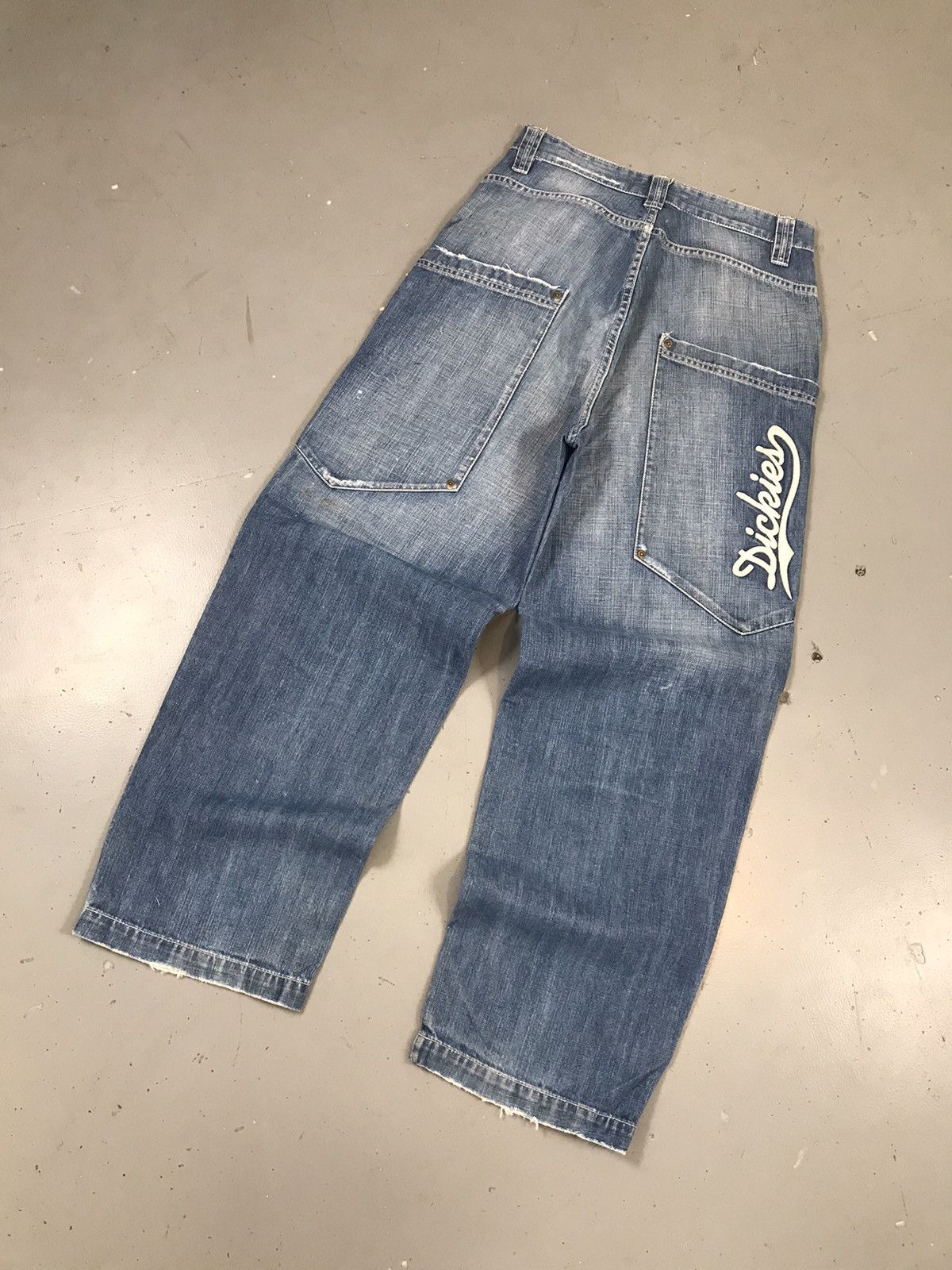Dickies × Vintage Vintage Dickies big baddy big pocket embroidered denim Size US 31 - 9 Thumbnail