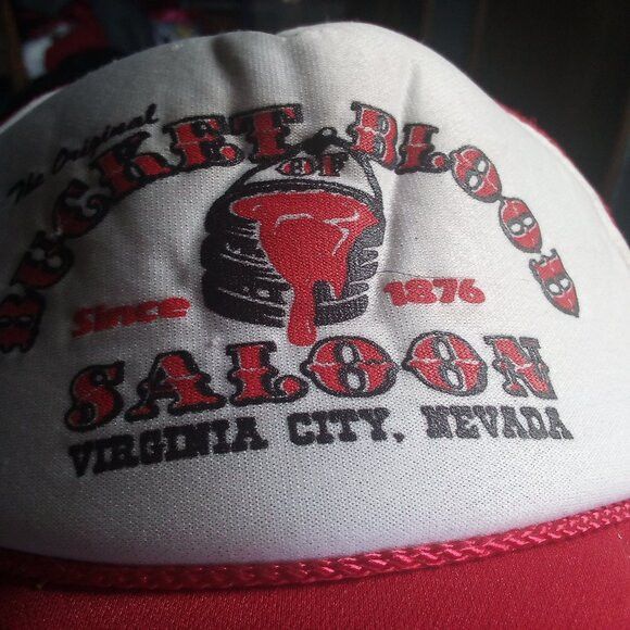 Otto Bucket Of Blood Saloon Nevada Rope Snap Trucker Hat Size ONE SIZE - 2 Thumbnail