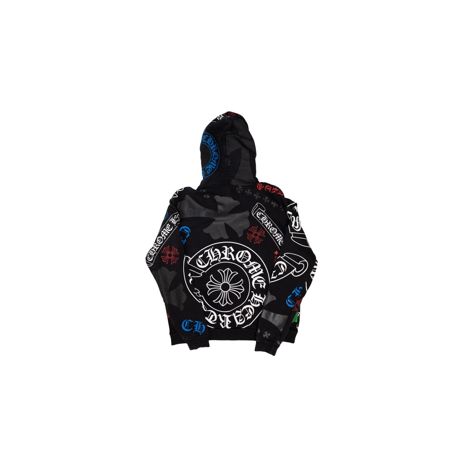 Chrome Hearts Stencil Hoodie 'Black/Multicolor' Size US S / EU 44-46 / 1 - 2 Thumbnail