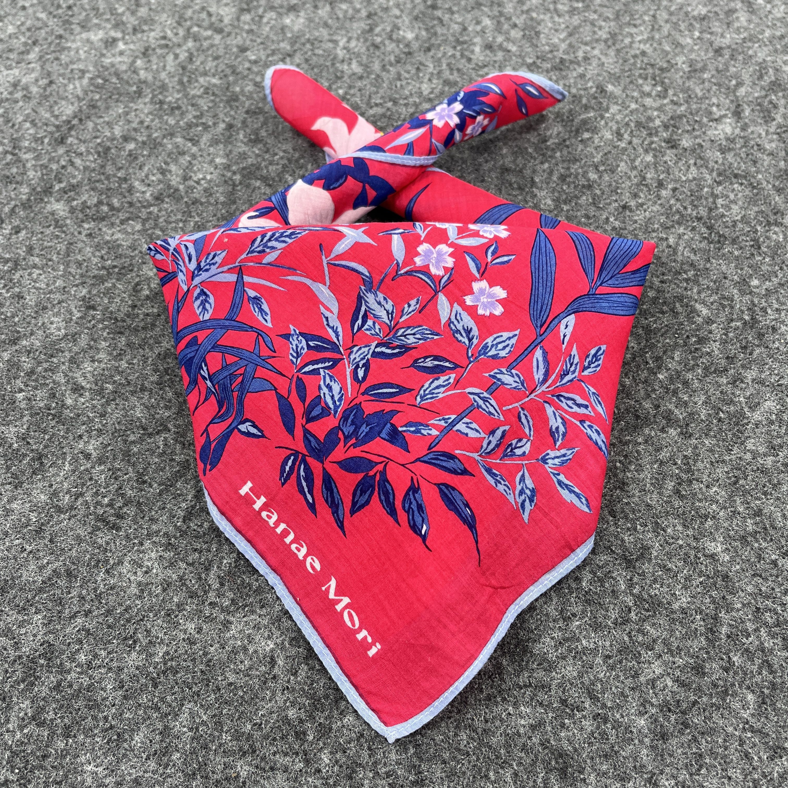 Japanese Brand Vintage Hanae Mori Bandana / Handkerchief / Neckerchief B024 Size ONE SIZE - 1 Thumbnail