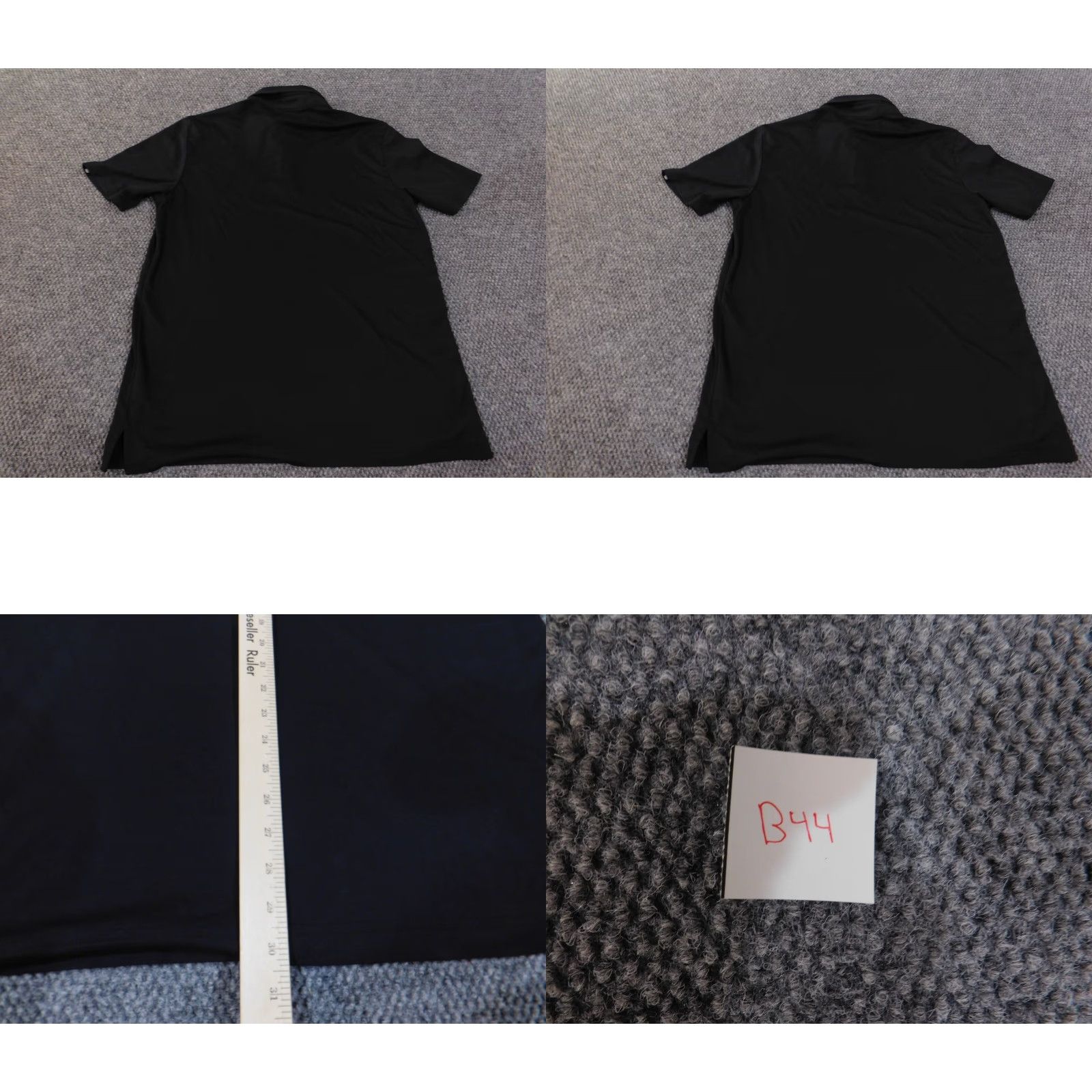 TravisMathew Travis Mathew Polo L Mens Black Stretch Performance Cotton Polyester Short Sleeve Golf Classic Logo Shirt Size US L / EU 52-54 / 3 - 8 Thumbnail