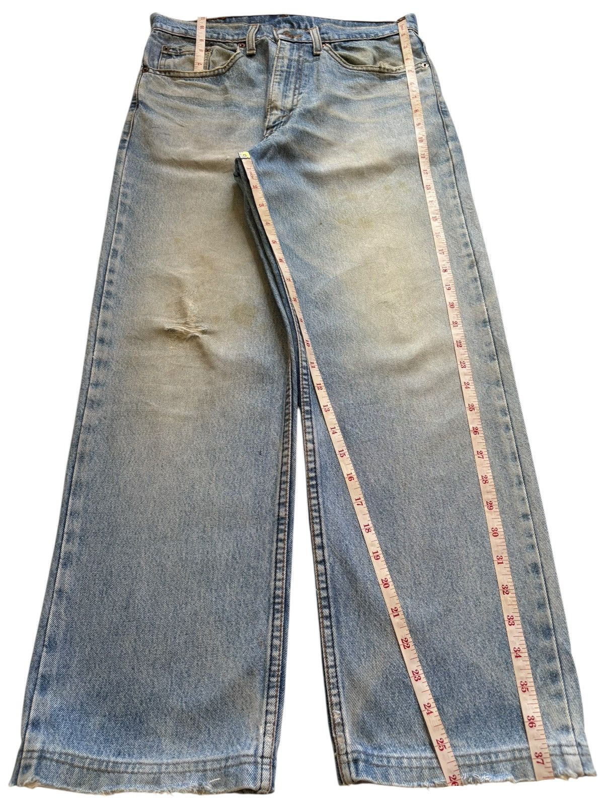 Levi's Vintage 90s Levis Mud Wash Distressed Loose Jeans Size US 30 / EU 46 - 12 Thumbnail
