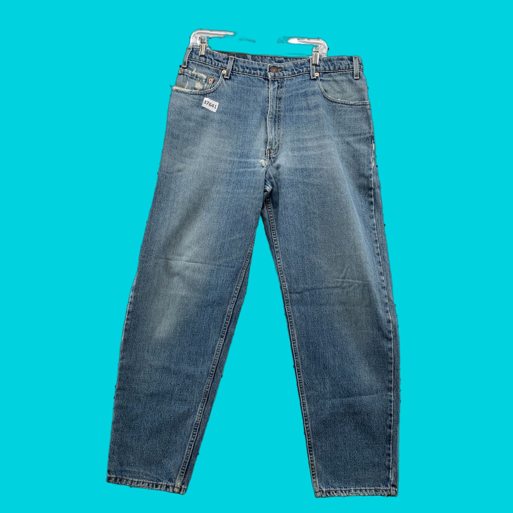 VINTAGE Levi's Jeans 5601 Blue Denim Jeans Mens 36x32 34x32 Loose Tapered Leg 90s 500 Series Mens Fit Relaxed