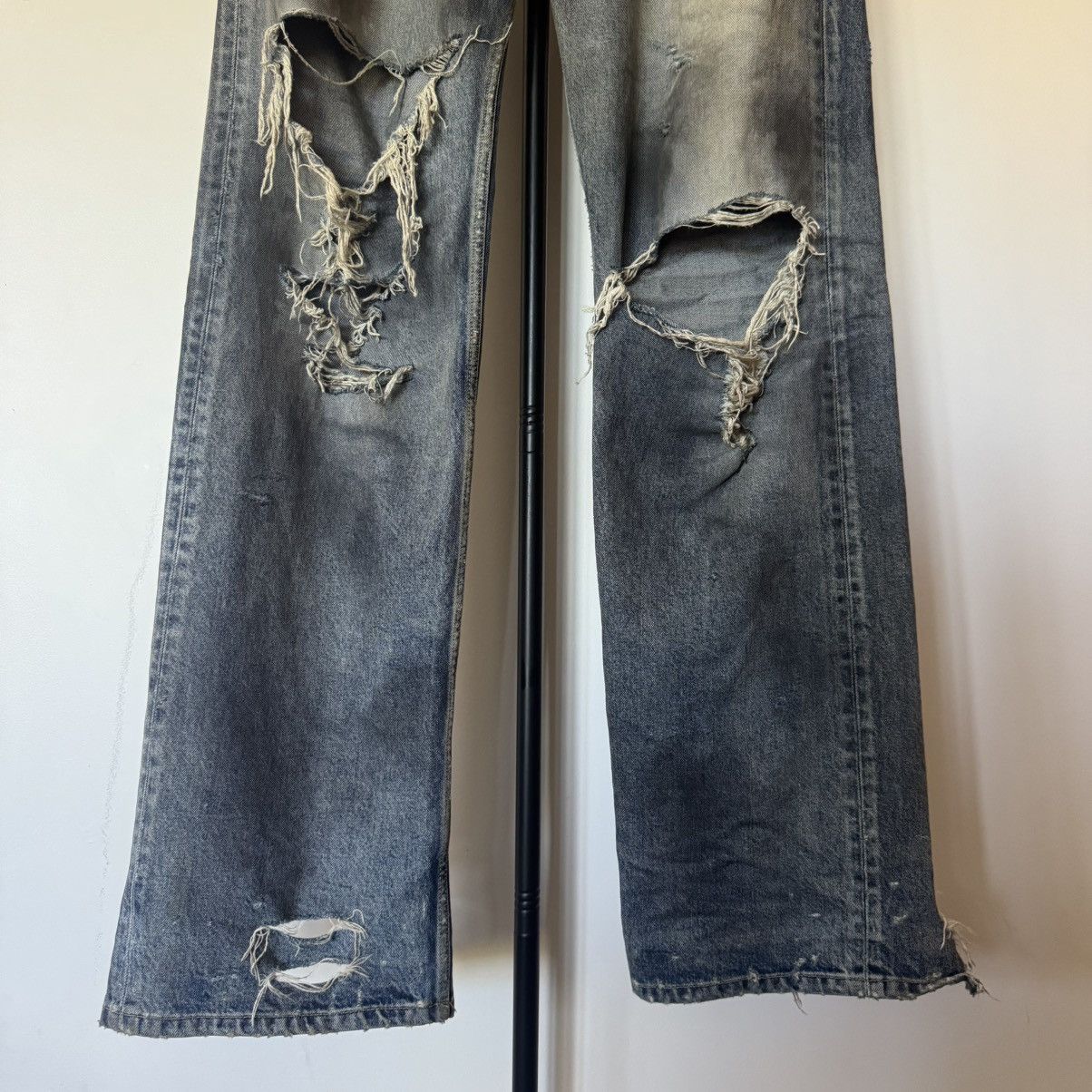 Balenciaga SS23 Balenciaga Oil Spill Jeans by Demna Gvasalia. Size US 32 / EU 48 - 3 Thumbnail
