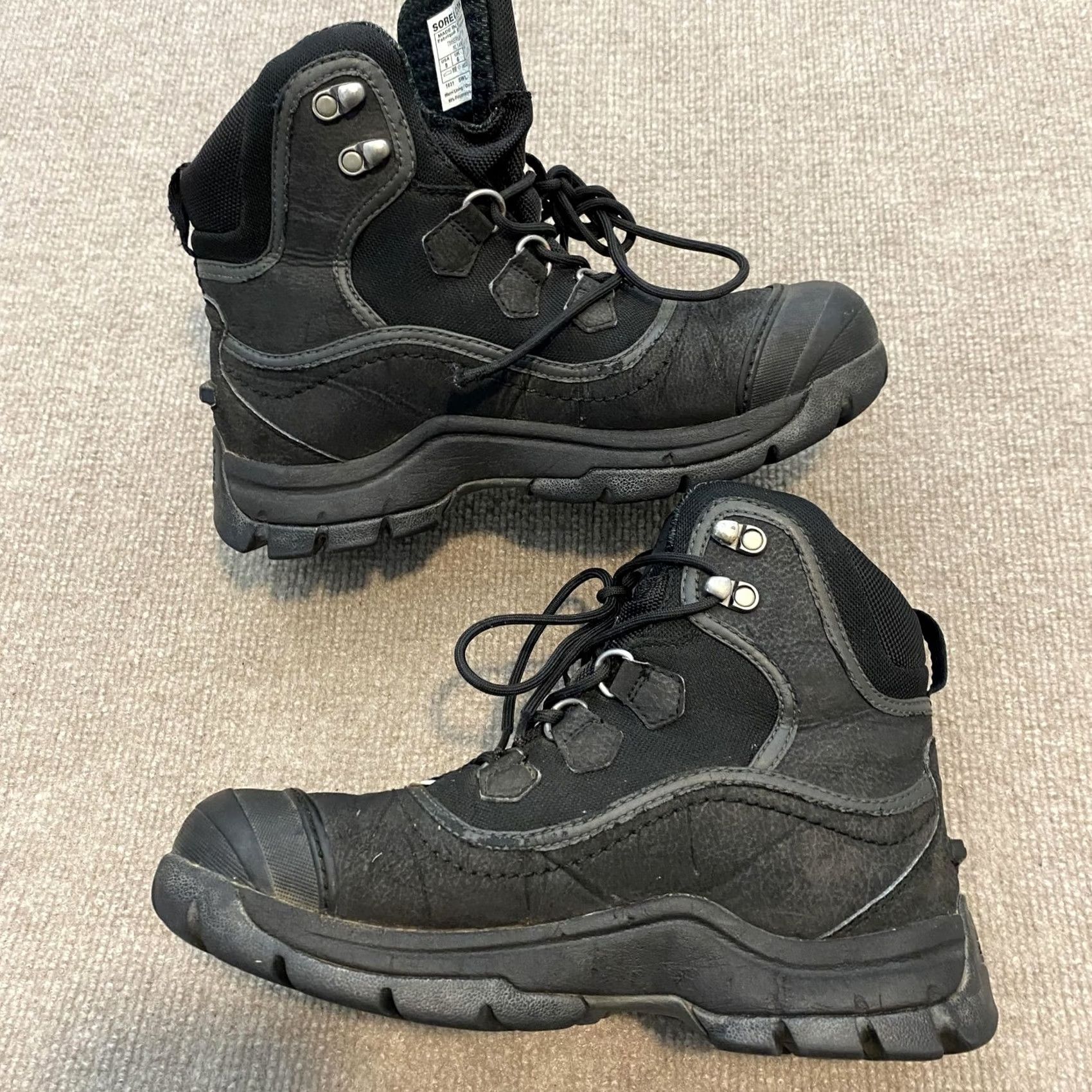 SOREL Sorel Timberwolf Boots Womens 8 Black Waterproof Ankle Lace Up SL Timberwolf 09 NL1487-011 Html Size US 8 / IT 38 - 4 Thumbnail