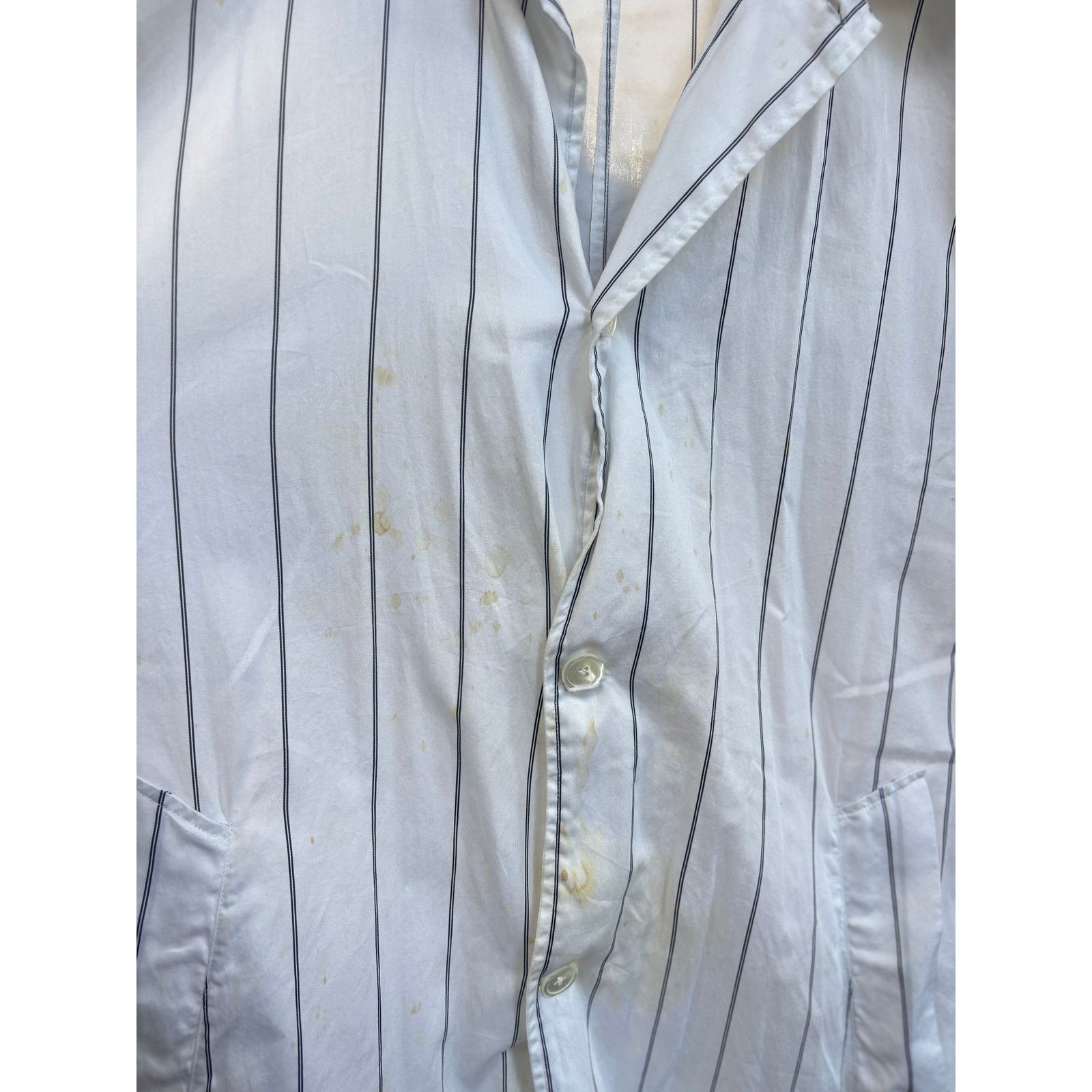 Our Legacy Our Legacy White Pinstripe Coat Size 52 Size US L / EU 52-54 / 3 - 5 Thumbnail