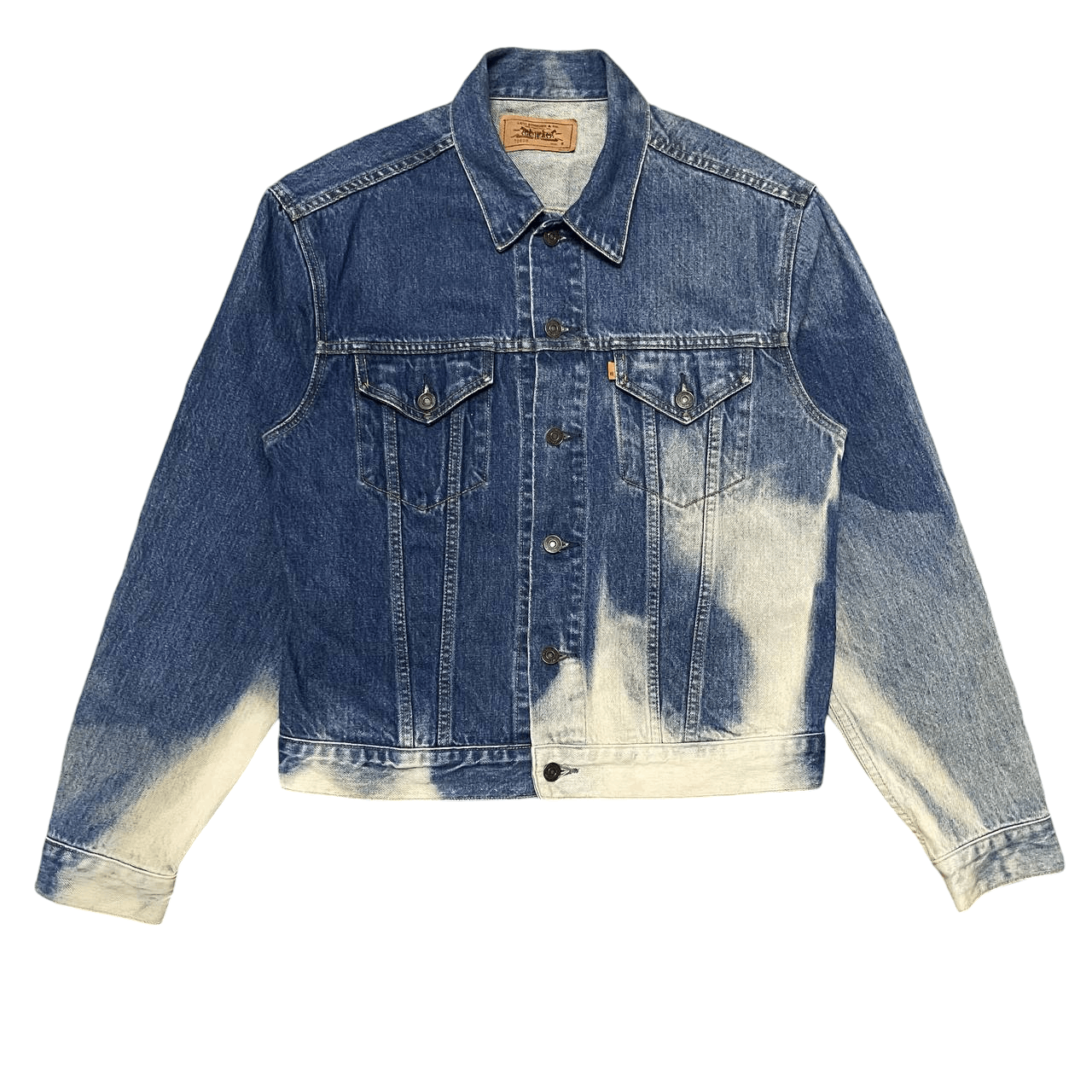 Levi's Vintage Levis Orange Single R Denim Trucker Jacket Size US M / EU 48-50 / 2 - 1 Thumbnail