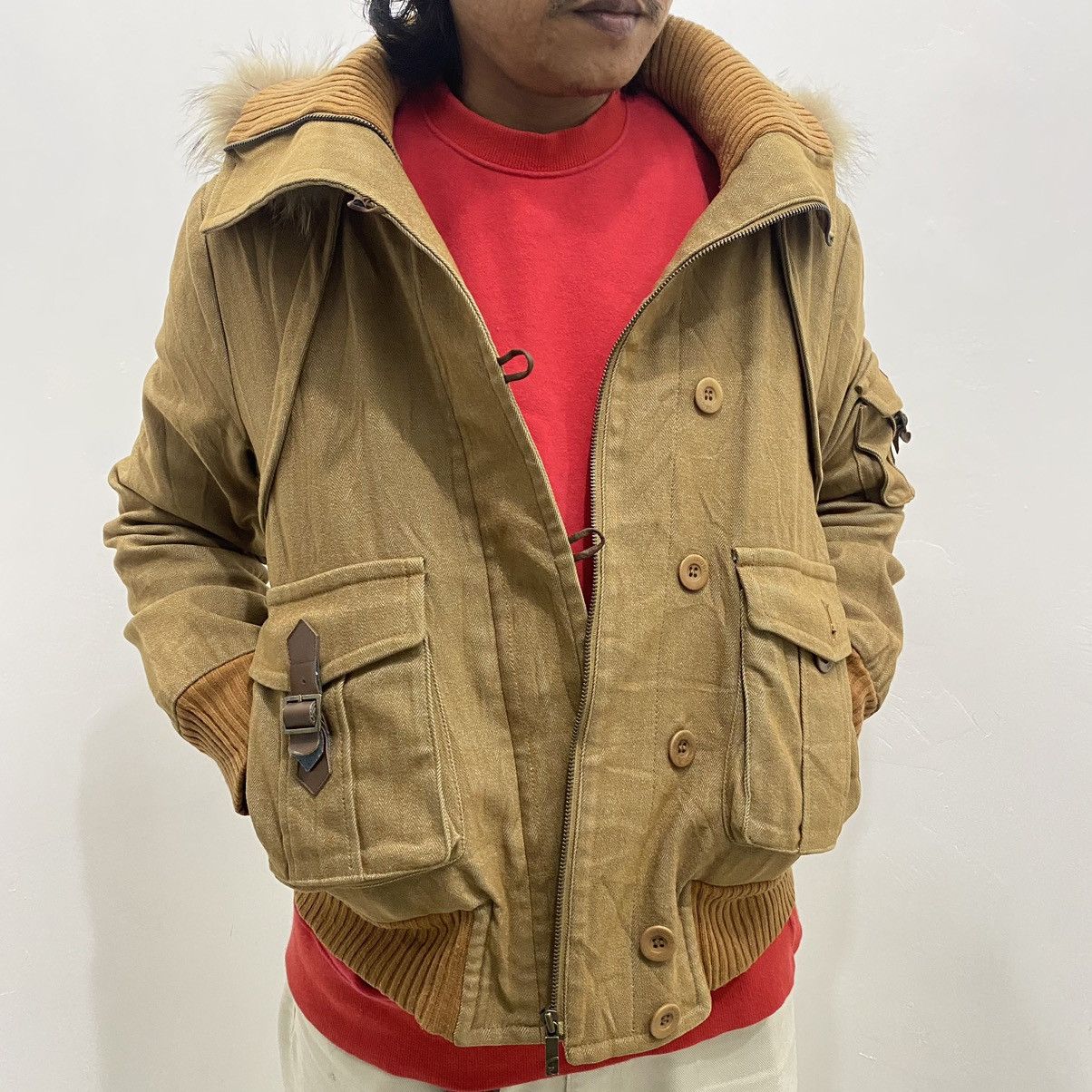 If Six Was Nine × Japanese Brand × Le Grande Bleu (L.G.B.) Vintage Egoist Fur Hooded Parka Jacket Size US M / EU 48-50 / 2 - 4 Thumbnail