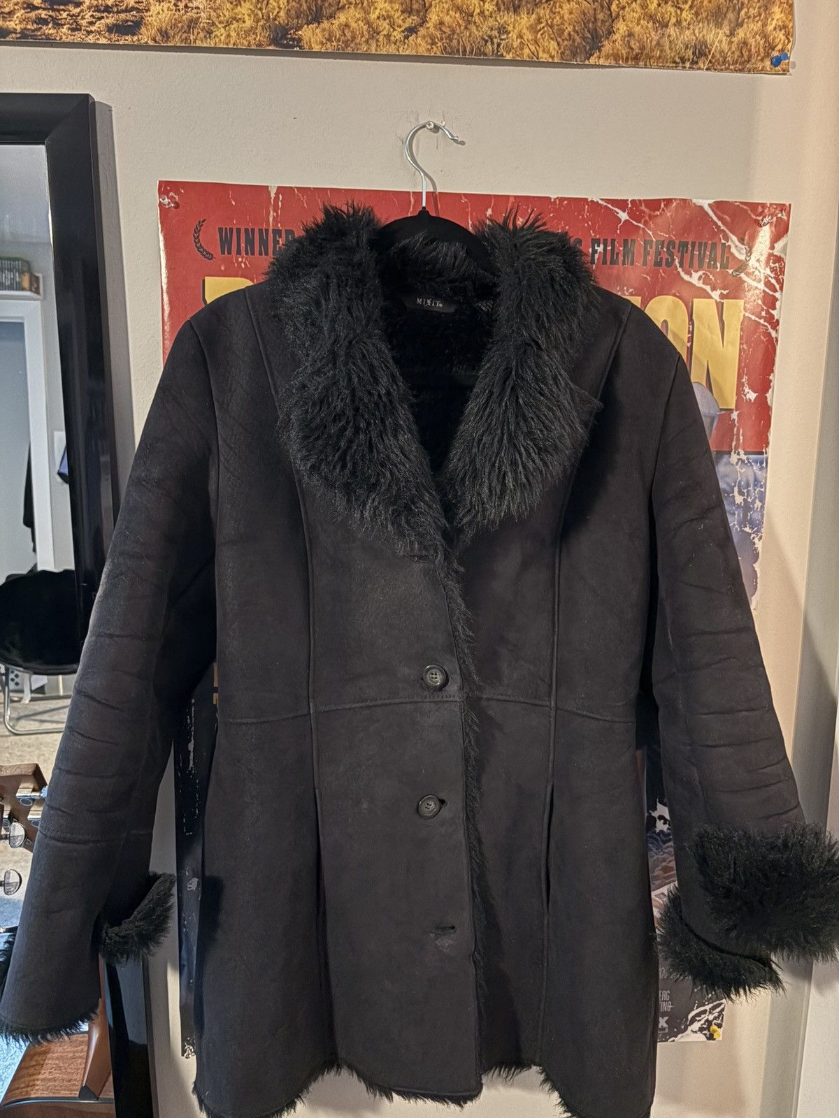 JCPenney MIXIT black fur coat Size M / US 6-8 / IT 42-44 - 1 Thumbnail
