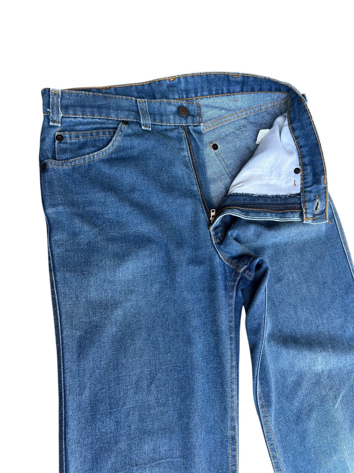 Levi's Vintage 70s Levi’s Movin On Jeans Blue Tab Flare Denim Jeans Size US 30 / EU 46 - 6 Thumbnail