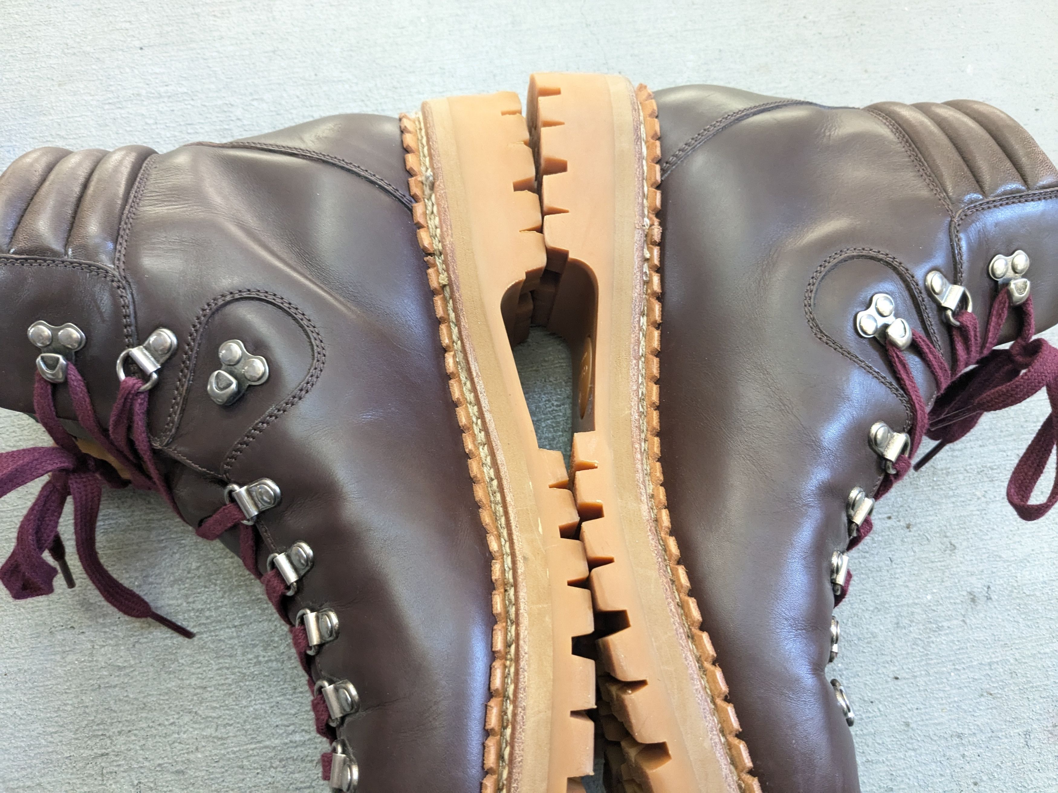 Gucci Gucci Boots Brown 10.5 Leather Rubber Lace Up Size US 10.5 / EU 43-44 - 14 Thumbnail