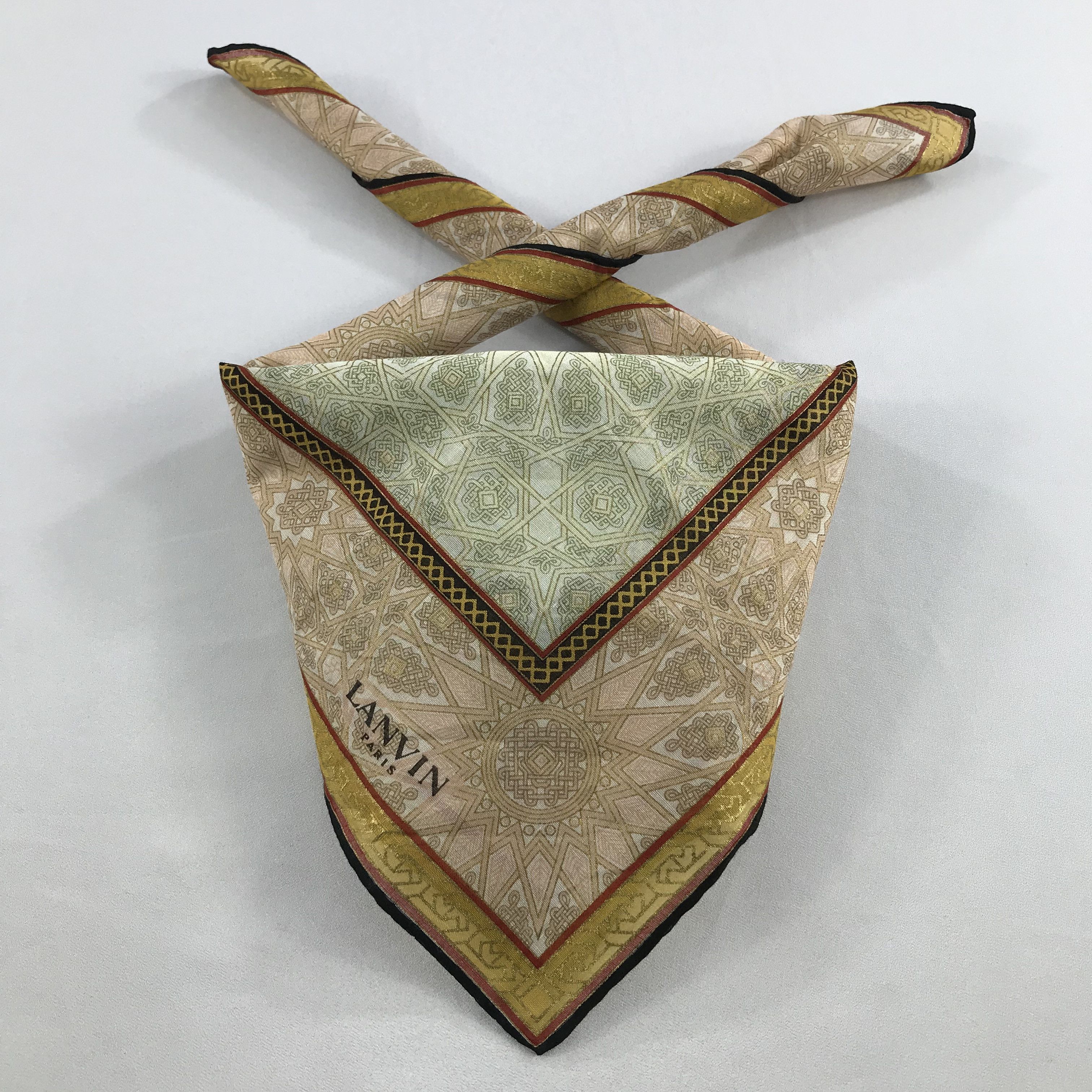 Lanvin × Vintage Lanvin Bandana / Handkerchief / Neckerchief - S2680 Size ONE SIZE - 3 Thumbnail