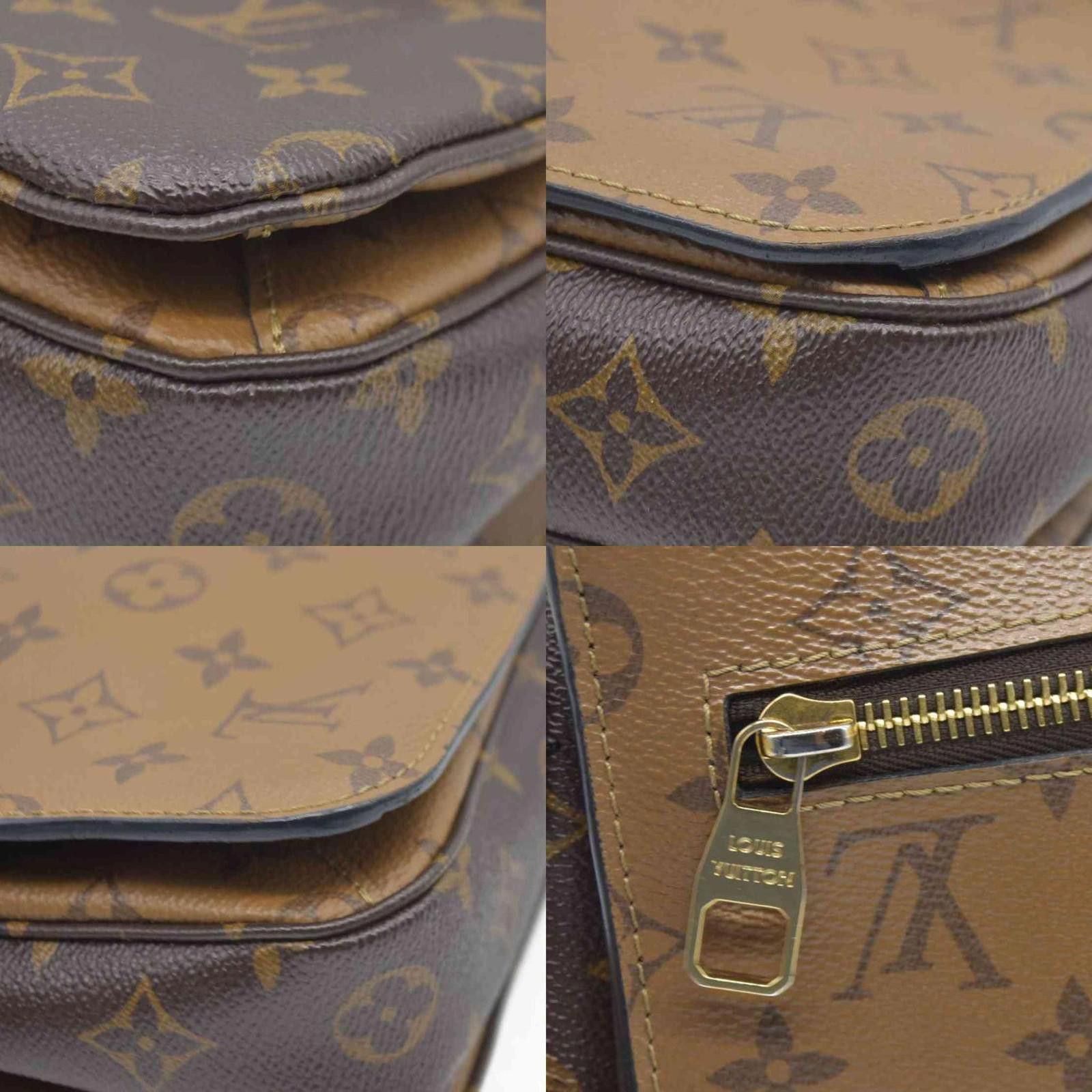 Louis Vuitton $2790 Louis Vuitton Reverse Monogrm Pochette Metis SD0169 Size ONE SIZE - 3 Thumbnail